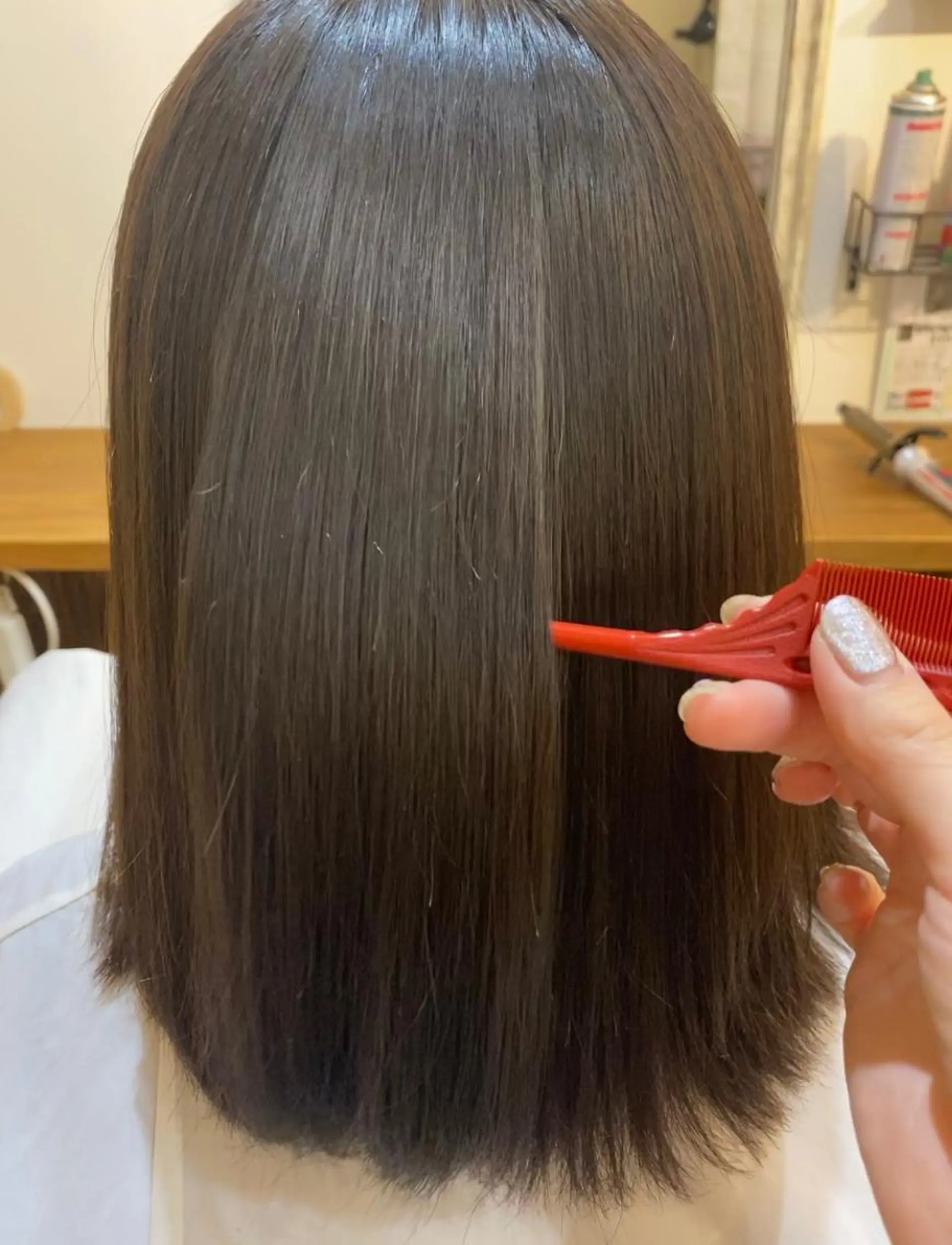 ミディアム 縮毛矯正 COLO✨️ 白川綺香のヘアスタイル