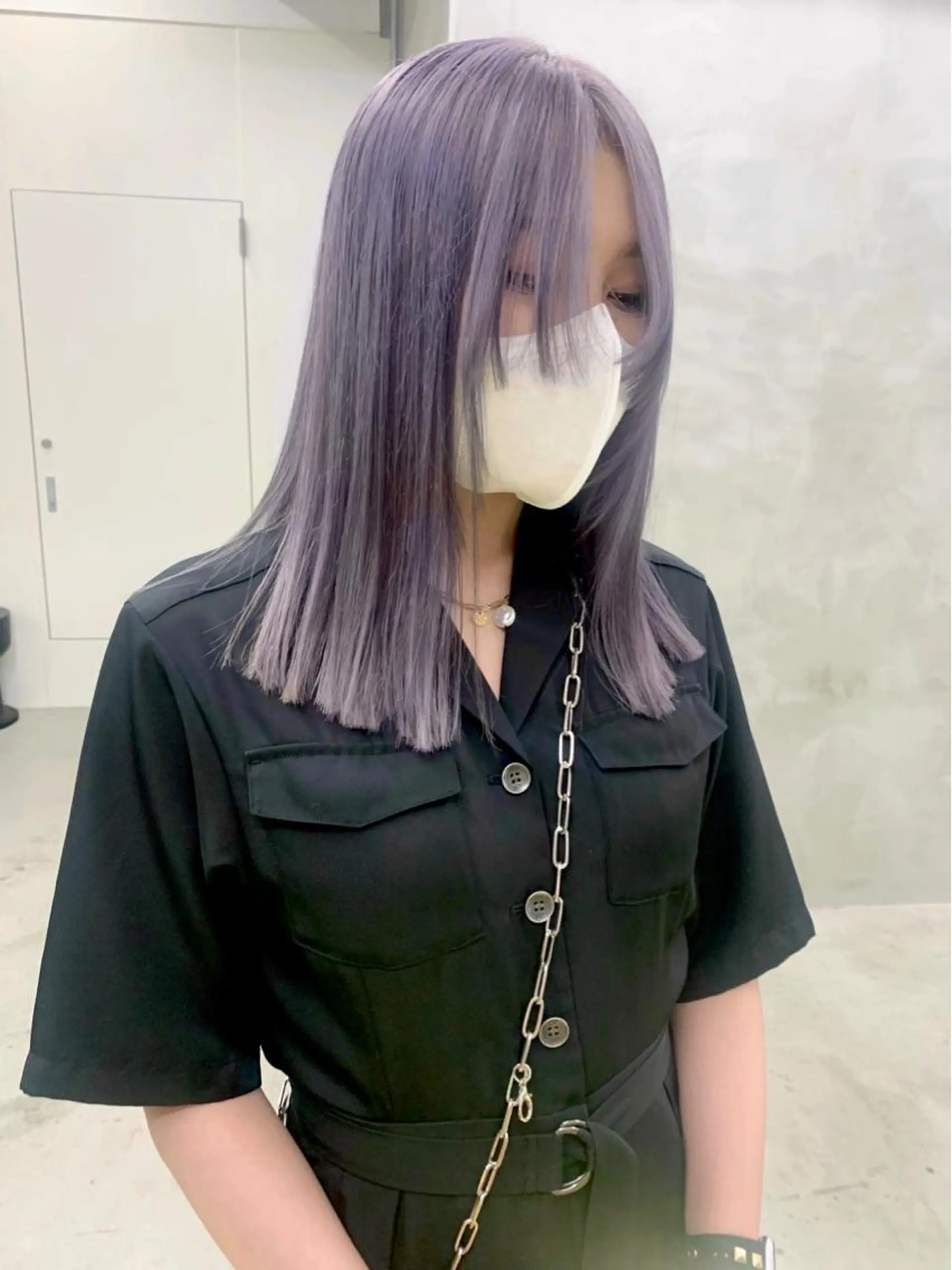 セミロング カラー ヘアカラー 🐝 hachi🐝のヘアスタイル