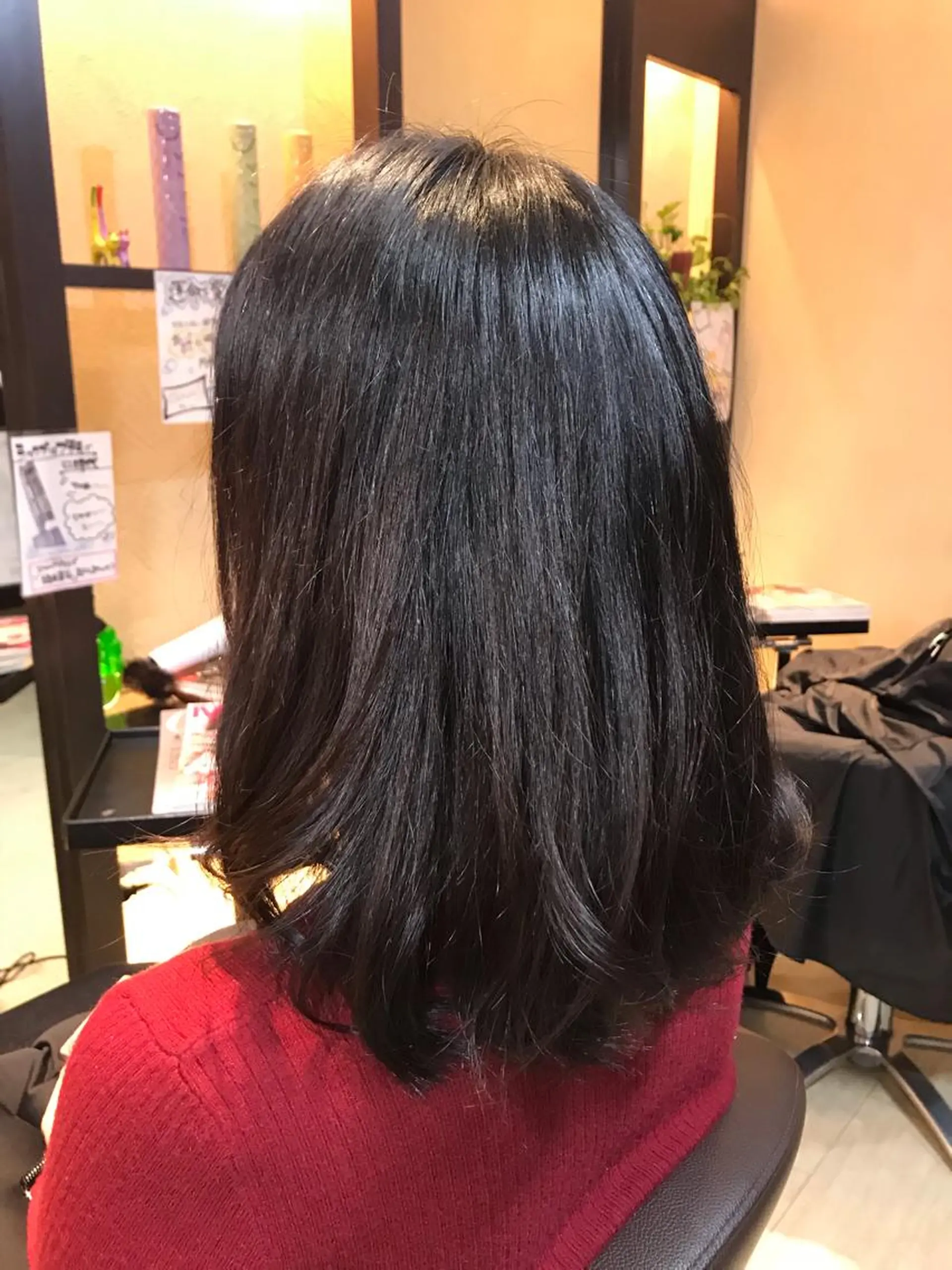 ミディアム ❣️大人色気レイヤー 美髪縮毛 金山❣️のヘアスタイル