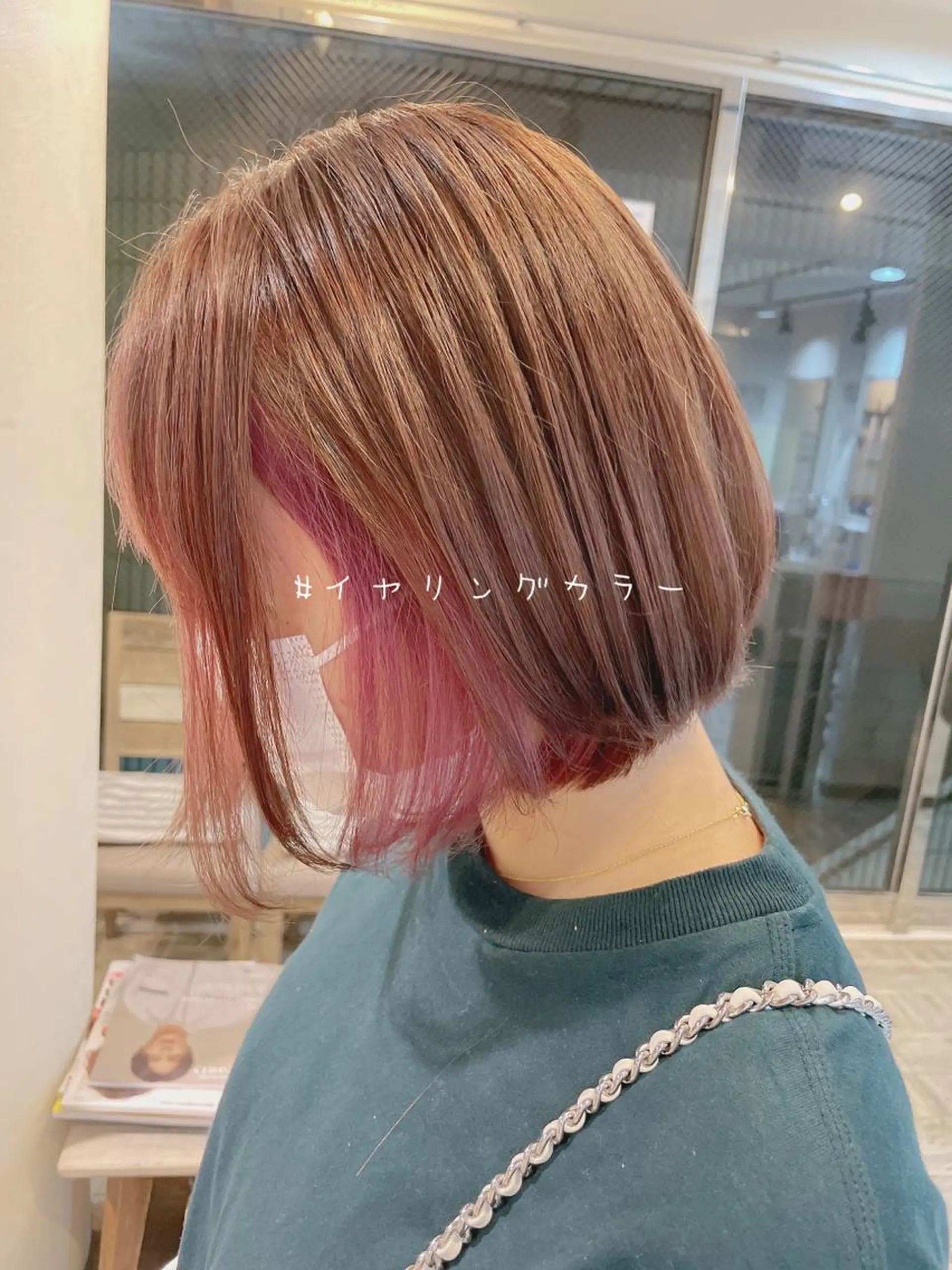 ショート カラー アッシュ ベージュカラー ブルーカラー ブルーグレー ブルーグレージュ 桜木町/西山竜一 /大人可愛い×美髪のヘアスタイル