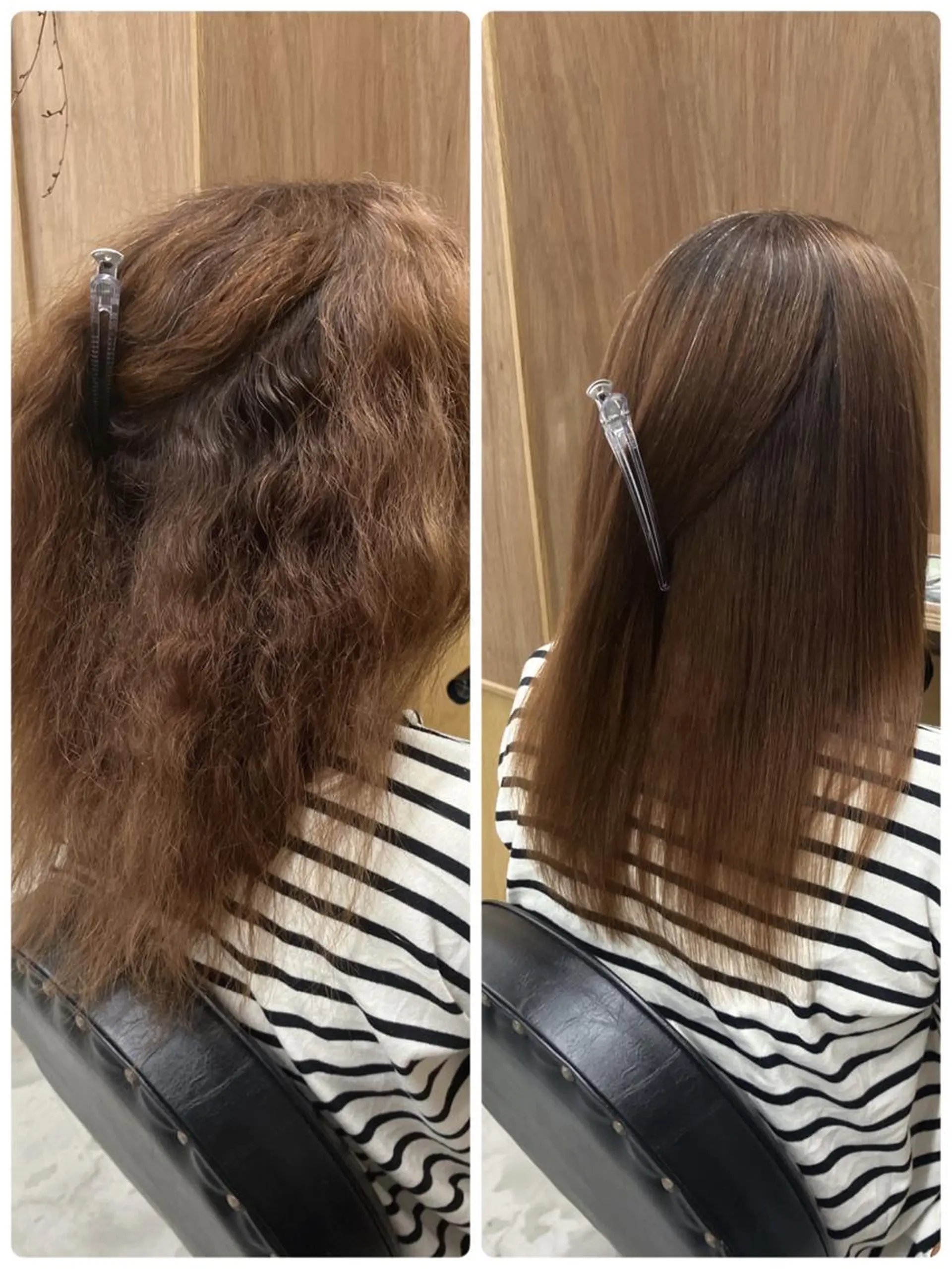 ミディアム くせ毛 髪質改善 縮毛矯正 wa daのヘアスタイル