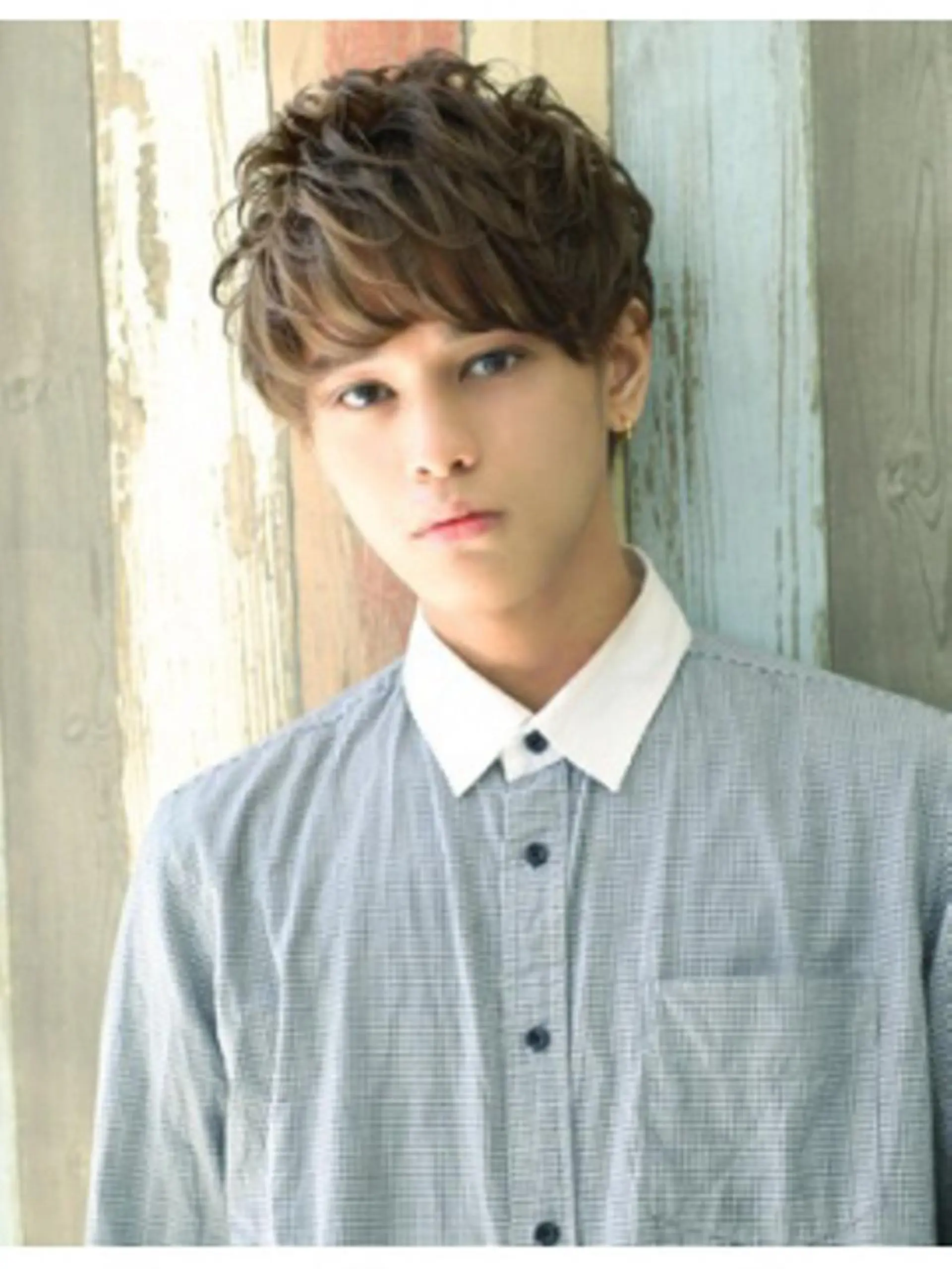 ショート カラー パーマ メンズ メンズパーマ カット パーマ トリートメント Soleria /ソレリア所属・Soleria 田中慎一のヘアスタイル