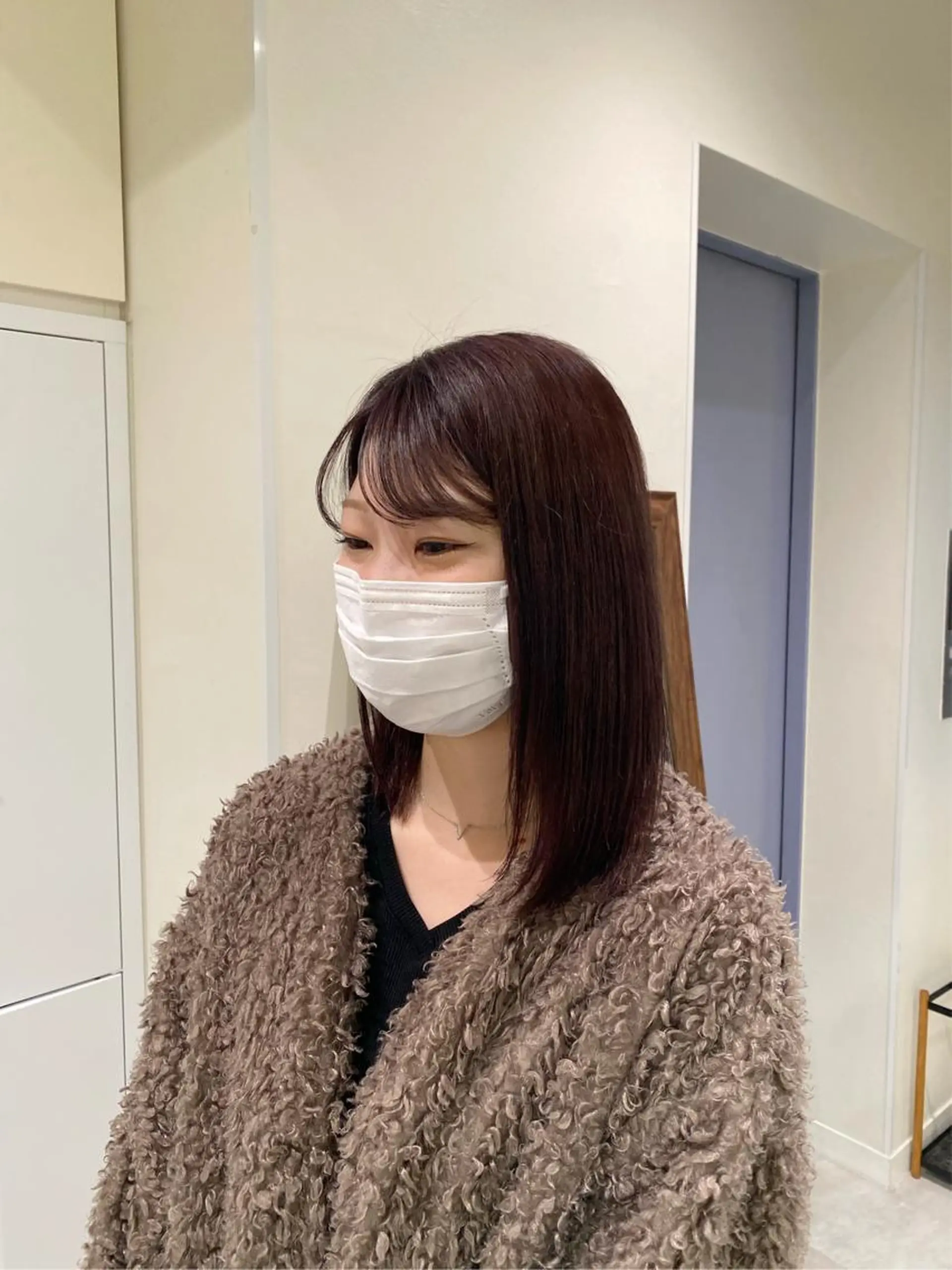 カラー グレージュ ラベンダーカラー ラベンダーグレージュ ラベンダーグレー 暖色カラー /ヘアアレンジ/花鈴のヘアスタイル