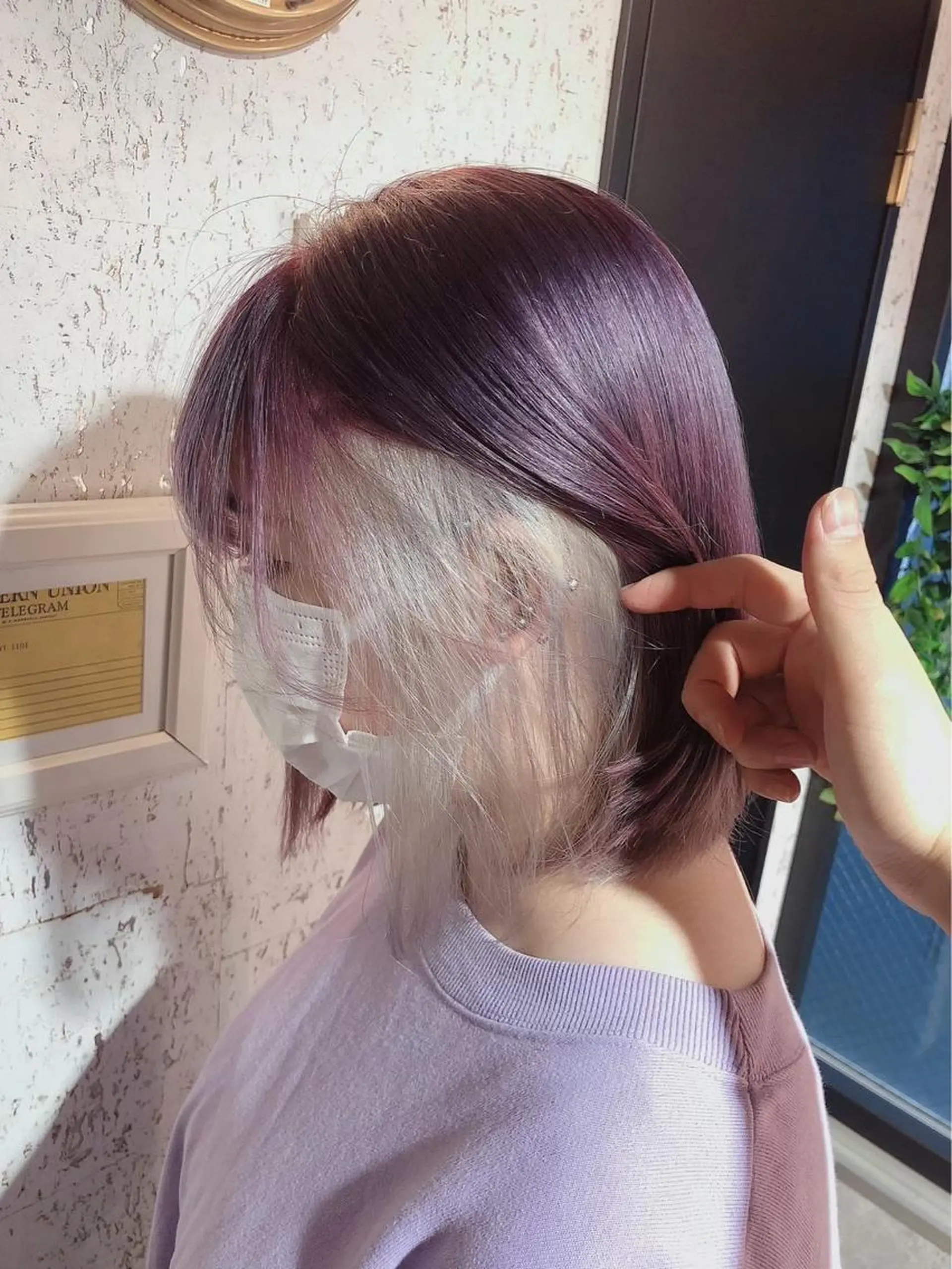 ミディアム ヘアカラー トリートメント ハイトーン/ 髪質改善/垣尾颯大のヘアスタイル