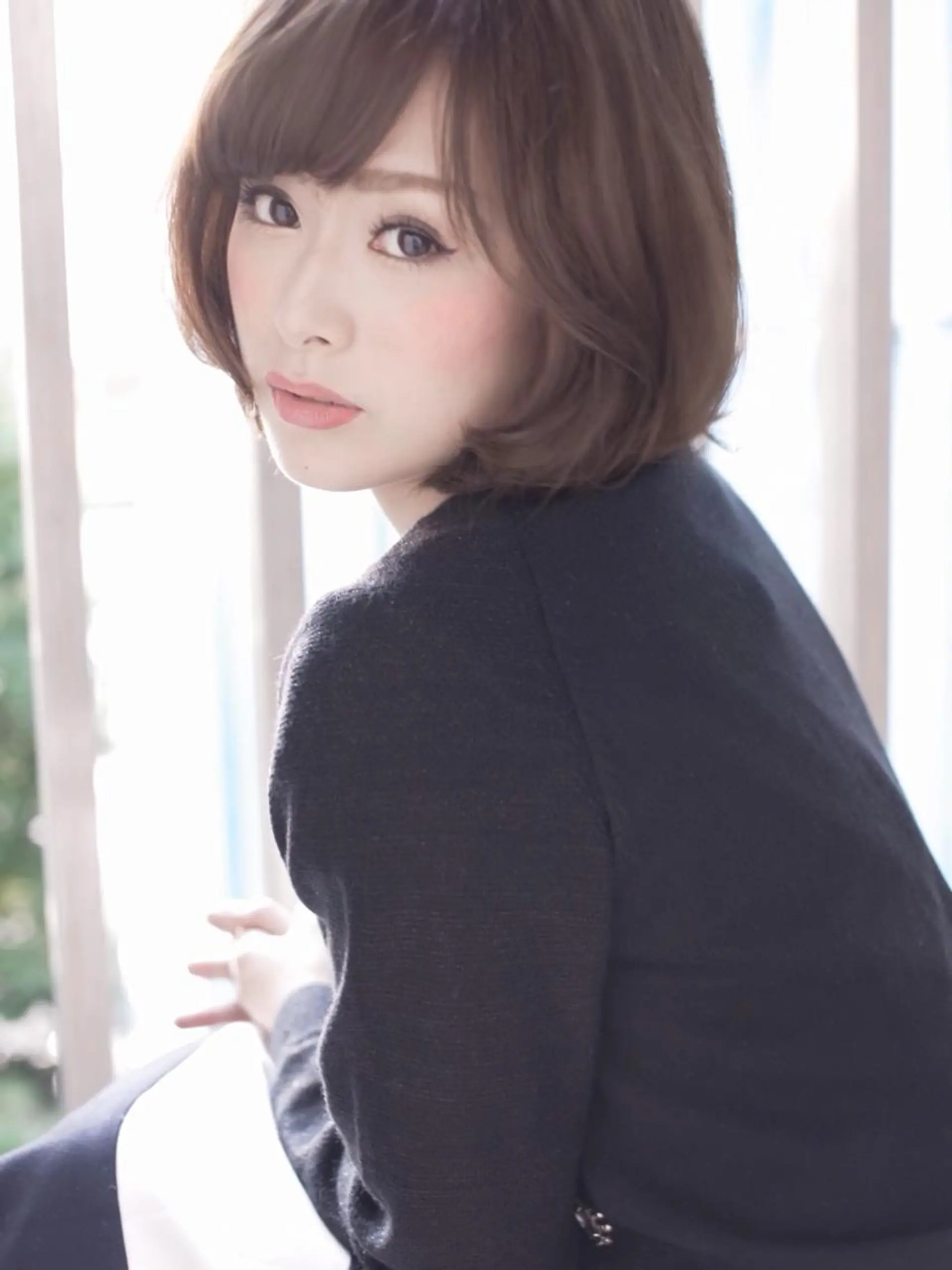 ミディアム 浜田 敦史のヘアスタイル