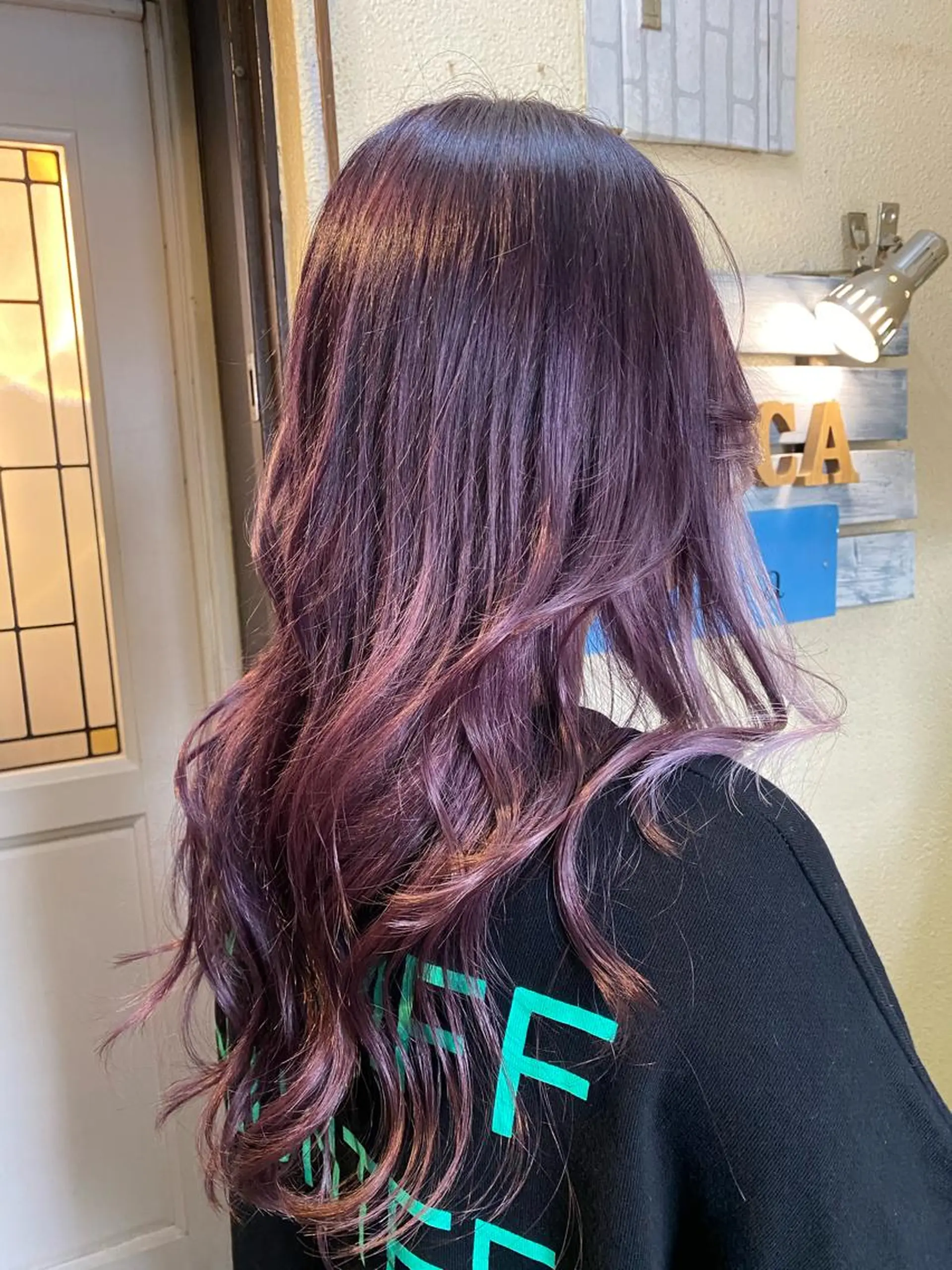 ロング カラー 韓国風カラー 韓国風ヘア Monica RIEのヘアスタイル