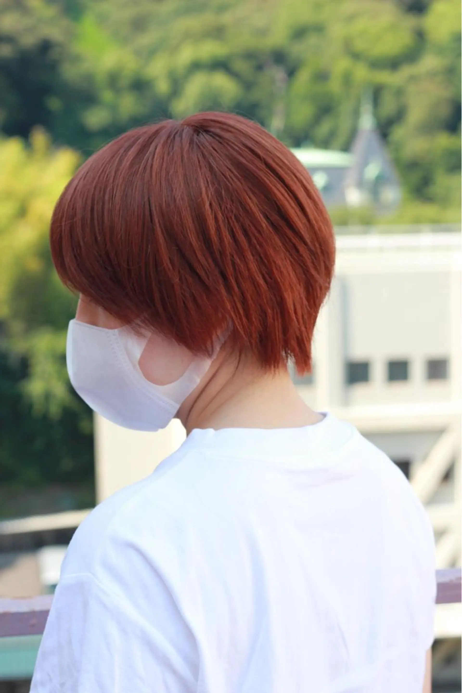 ショート カラー ベージュカラー オレンジ オレンジベージュ ヘアカラー Viage （ビアージュ）のヘアスタイル