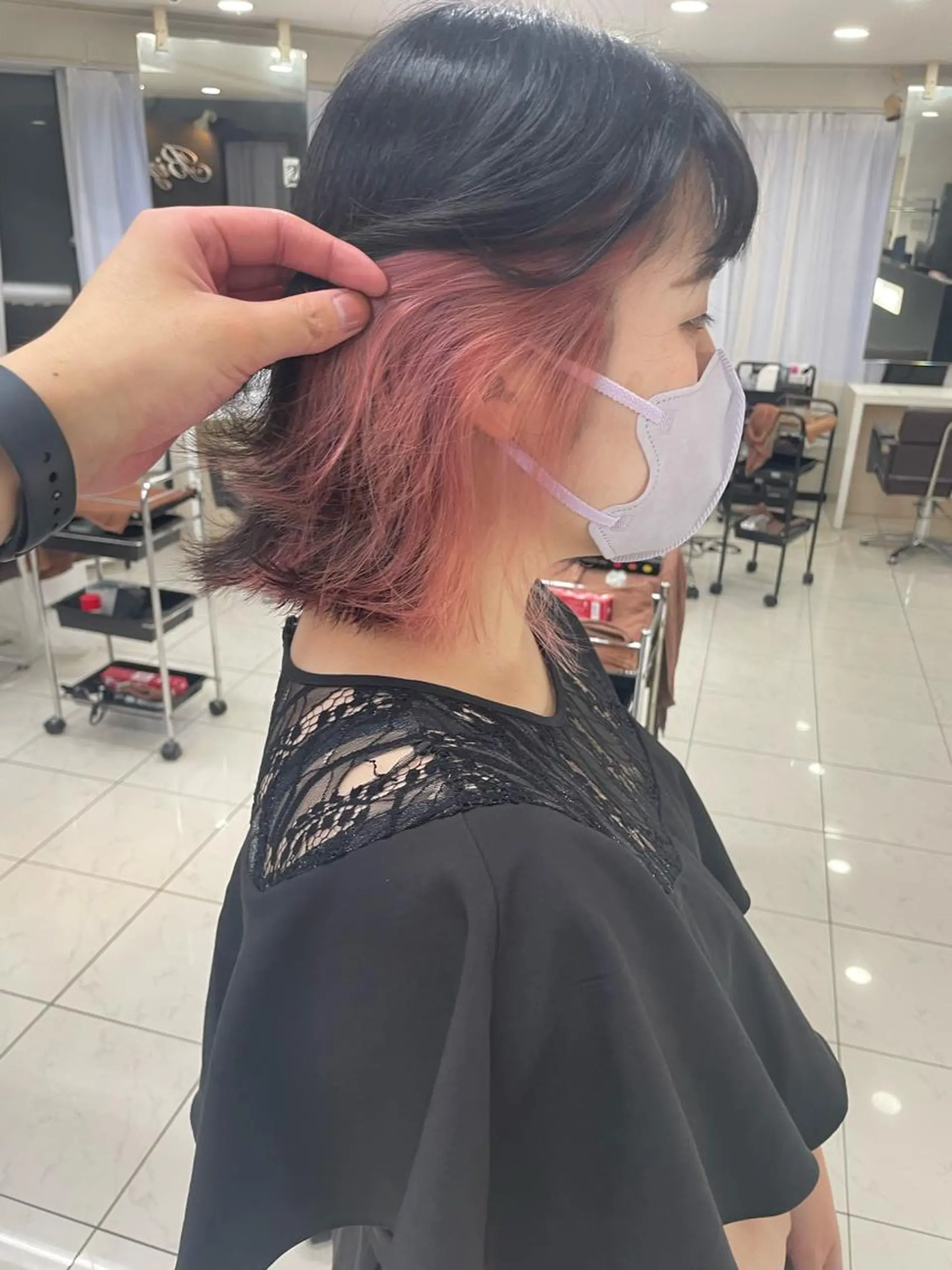 ショート ハイトーンエクステ 🎩カズキ🎩のヘアスタイル