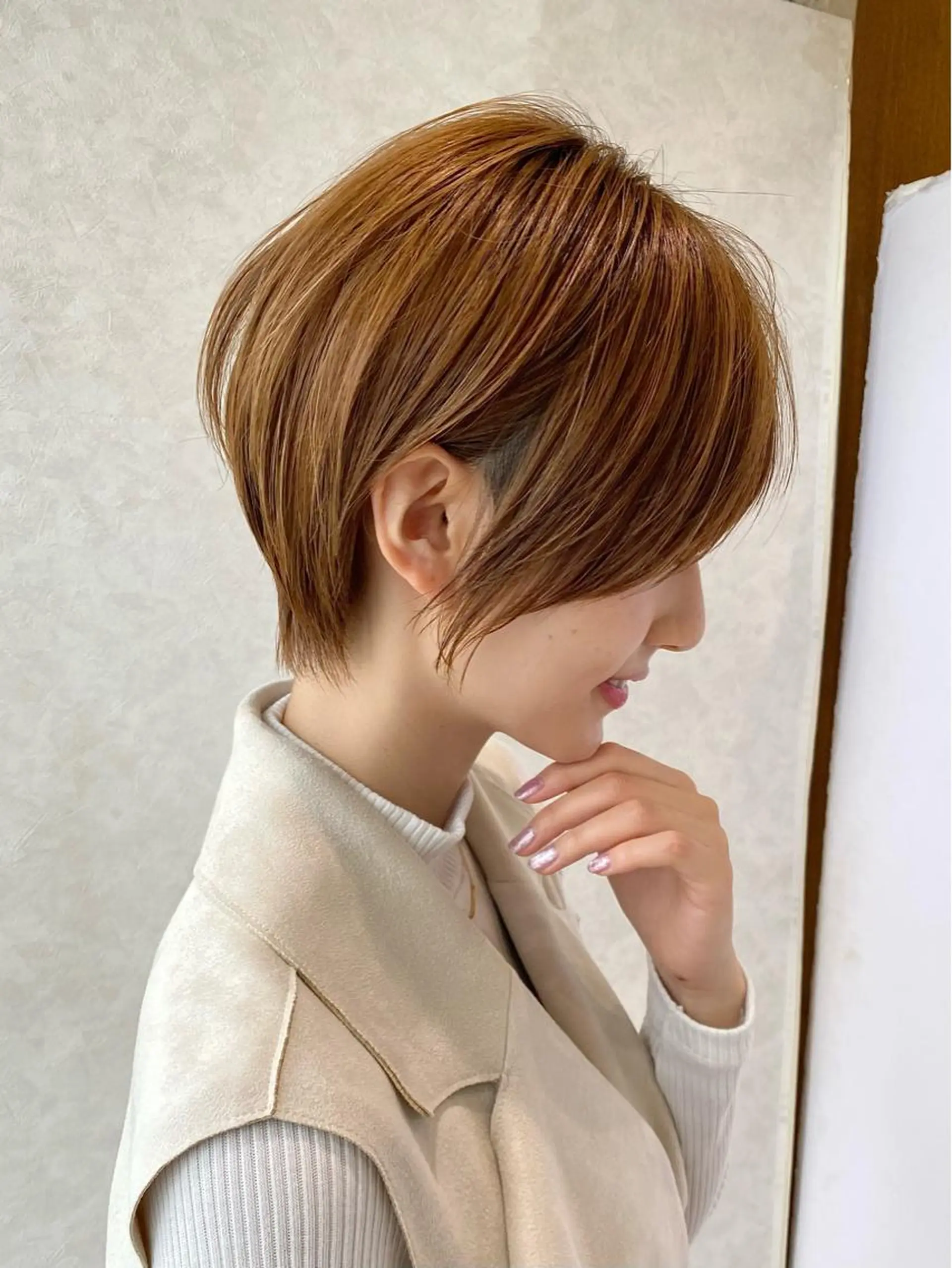 ショート 切りっぱなしボブ ショートボブ ハンサムショート 丸みショート アッシュ カット ヘアカラー トリートメント ショート、ボブの神✨ 峯朋也✂︎✨のヘアスタイル