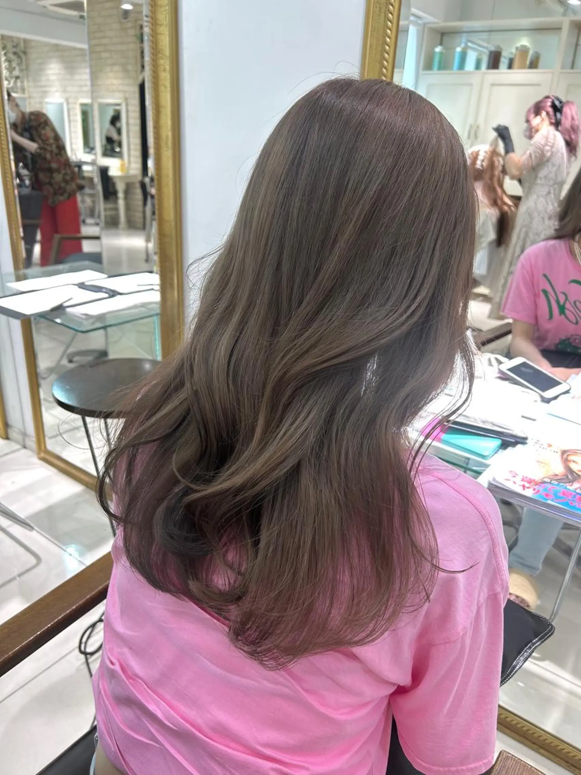 ロング カラー 透明感カラー 古山 結季🌙🖤のヘアスタイル