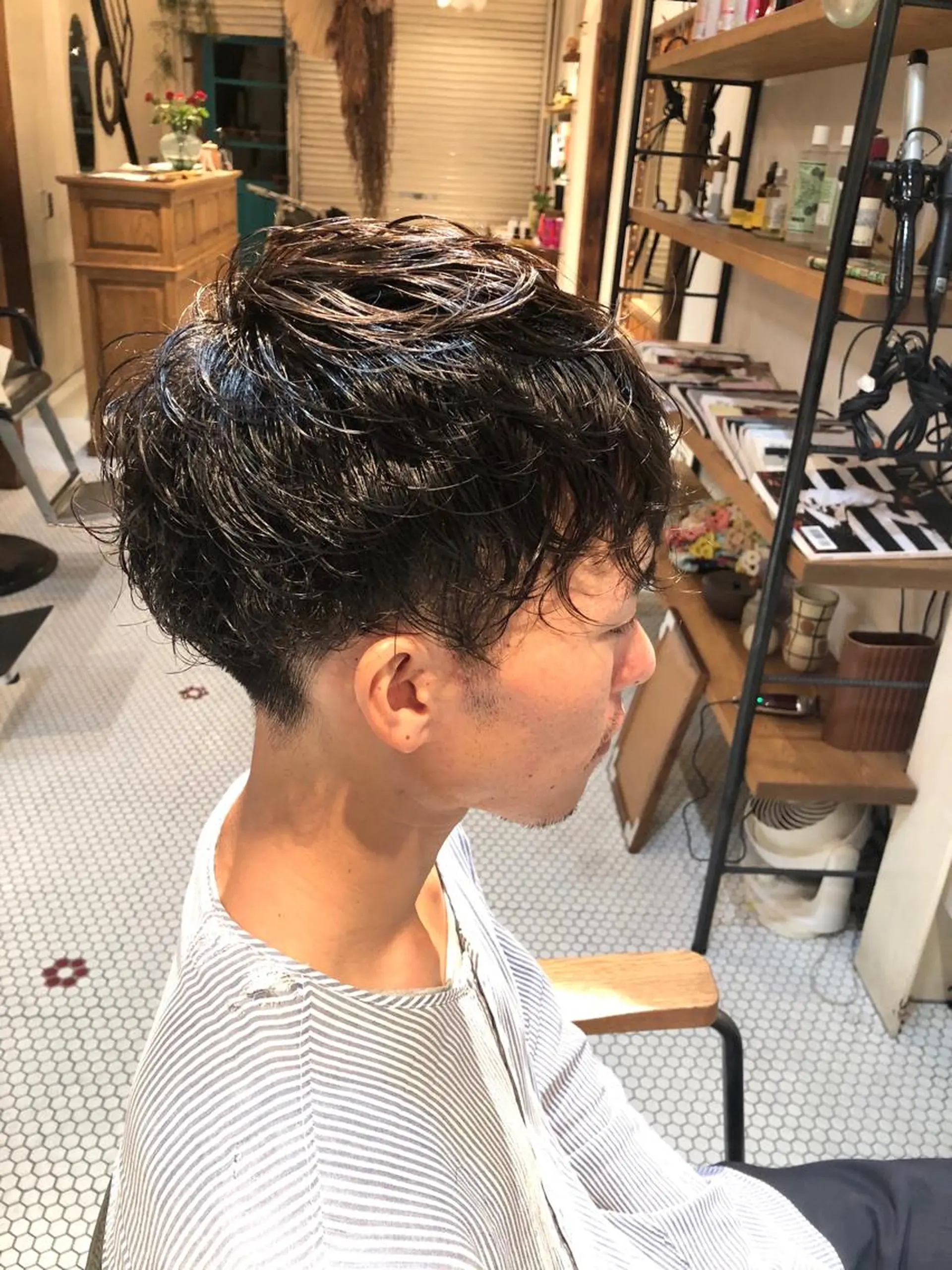 パーマ メンズ すみとも るなのヘアスタイル