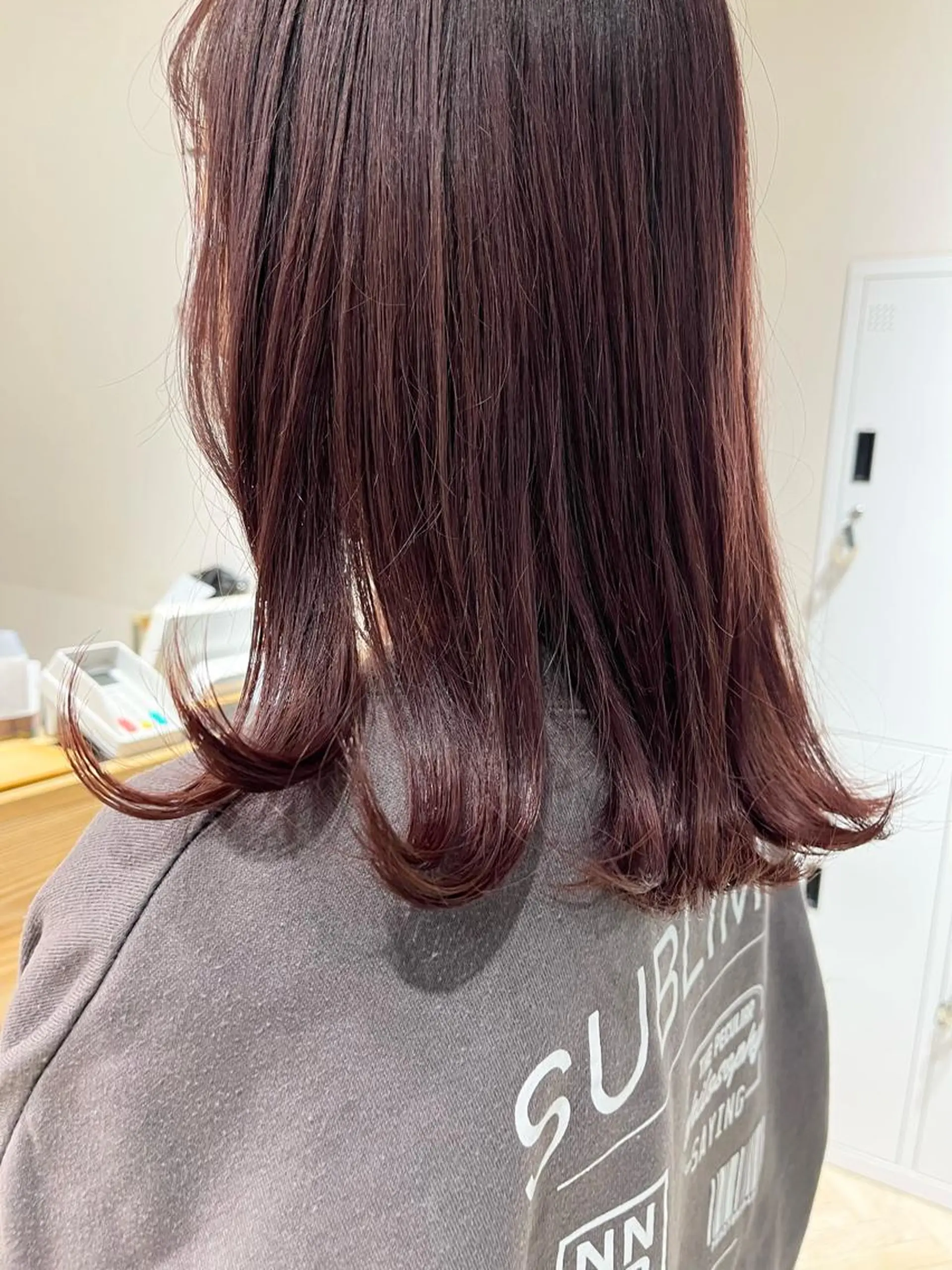 ミディアム 🍋暖色カラーヘアア レンジniina🍋のヘアスタイル