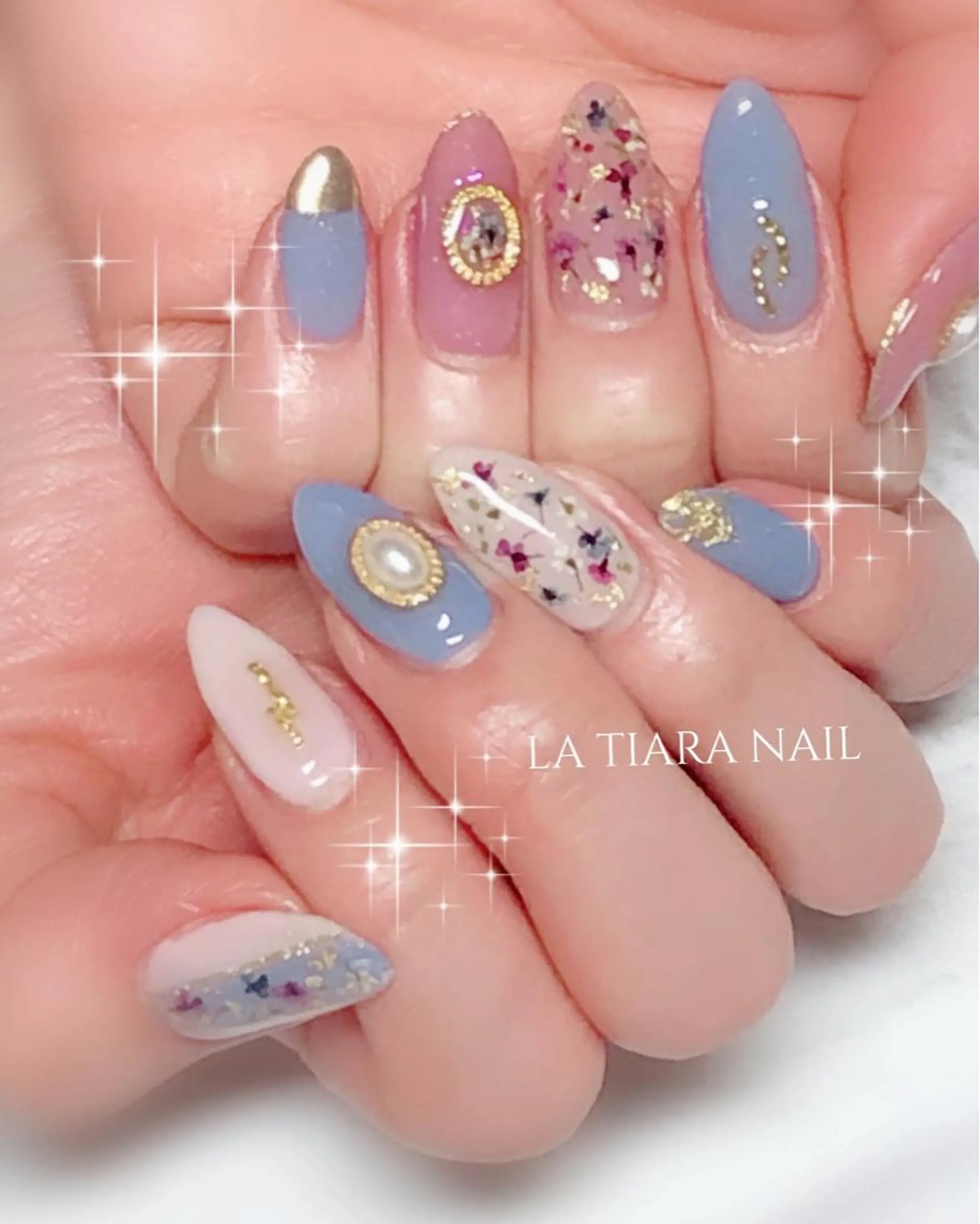 ネイル ハンドネイル Blue bird  nailのネイルデザイン