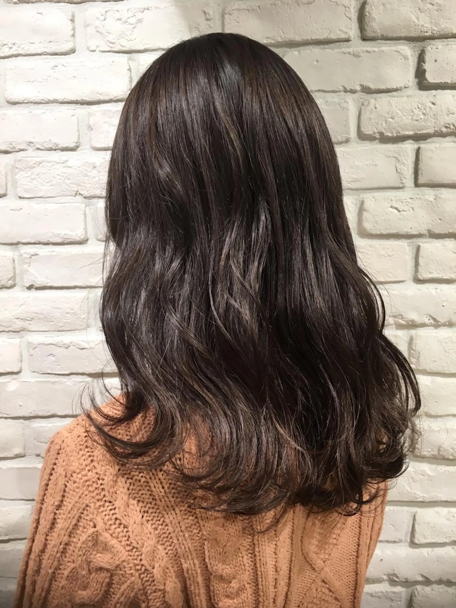 セミロング カラー ベージュカラー🧸 伊藤なつみのヘアスタイル