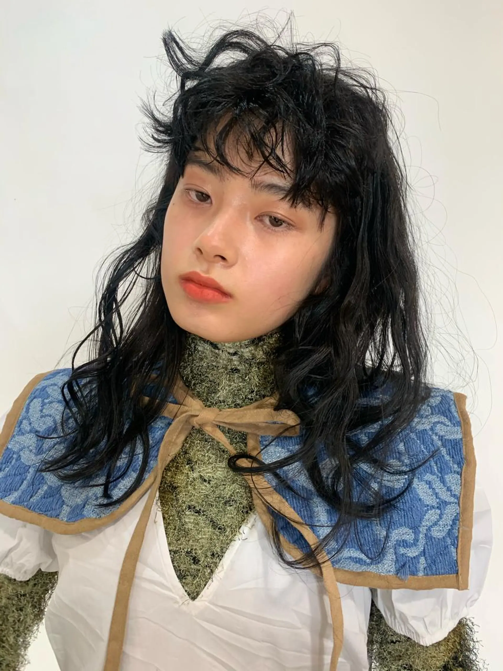 ミディアム パーマ ミディアムパーマ 桃果 momokaのヘアスタイル