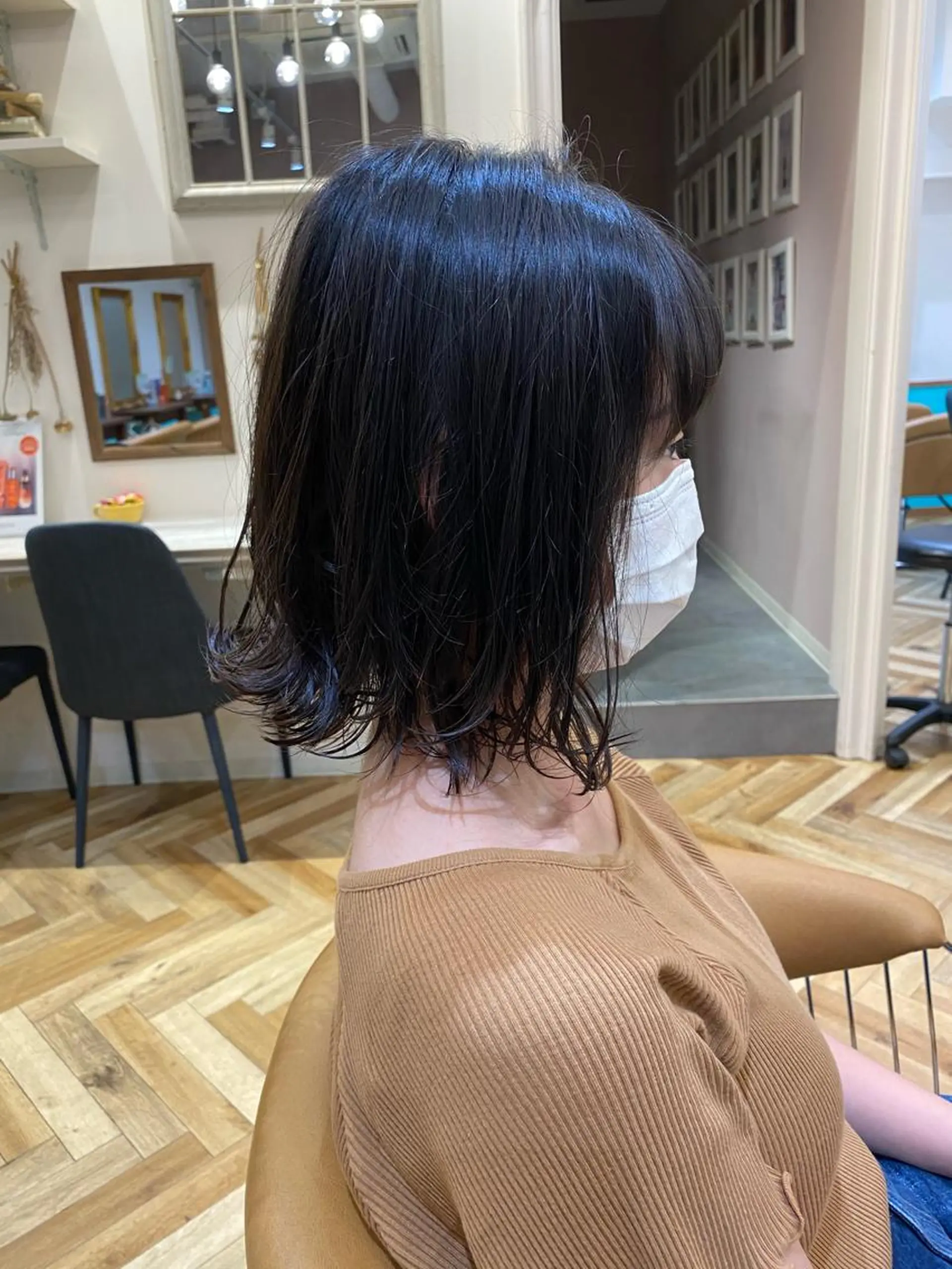 ショート カラー レイヤー/韓国/ボブ 縮毛矯正/畠中ケントのヘアスタイル