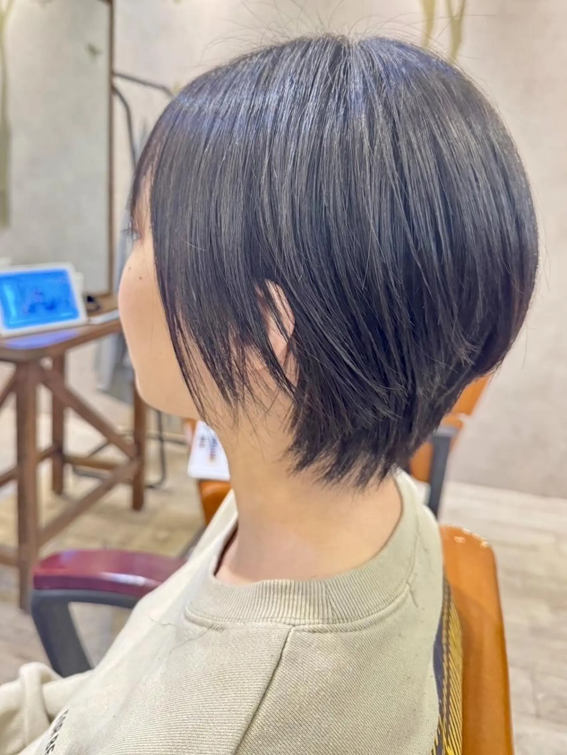 ショート 似合わせカット ショートヘア 小顔カット カット ヘアカラー トリートメント 一宮駅3分/水野/ ショート/ボブのヘアスタイル