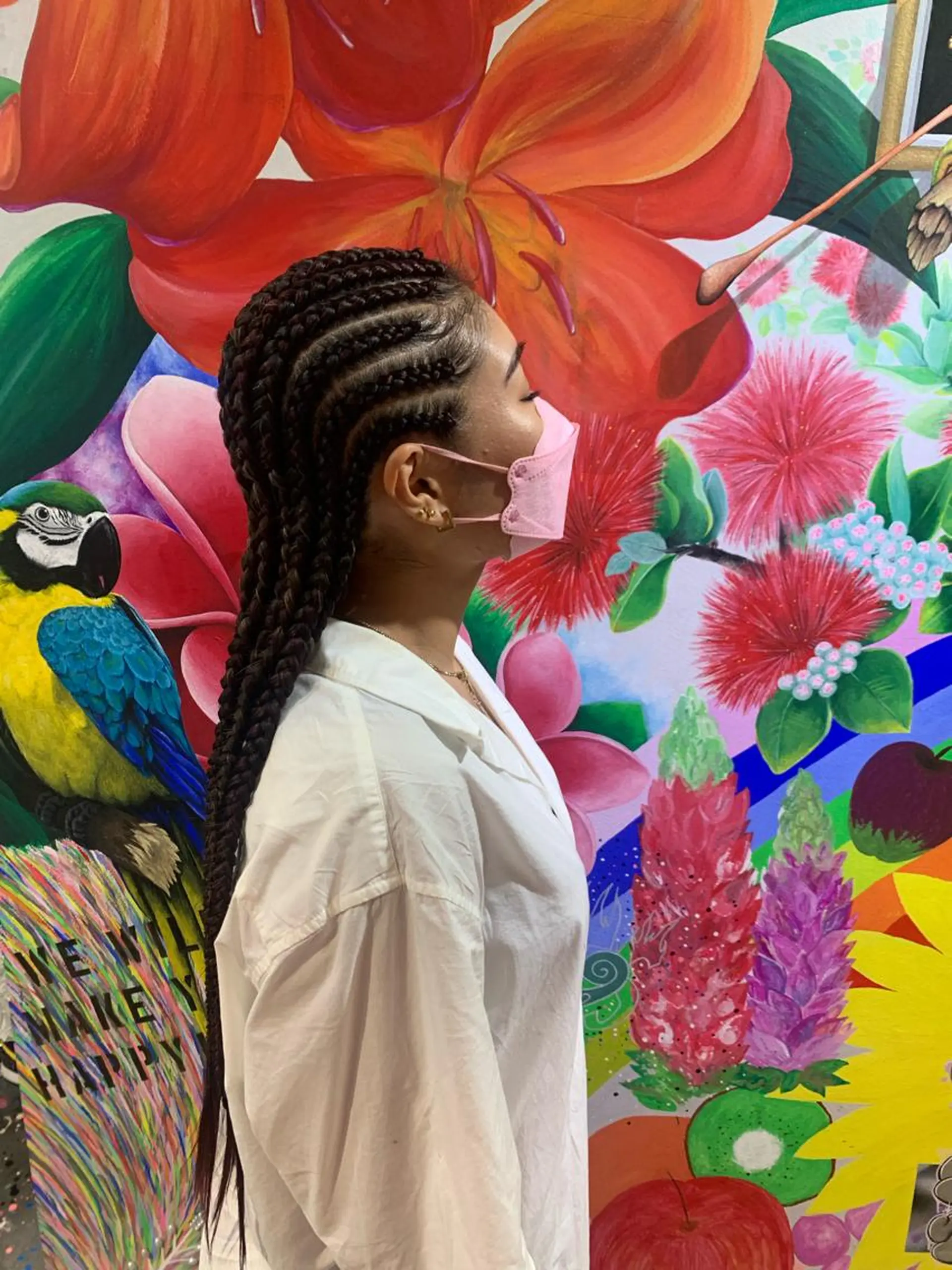 ロング ヘアアレンジ MEI/ブレイズ/ コーンロウ/茅ヶ崎のヘアスタイル