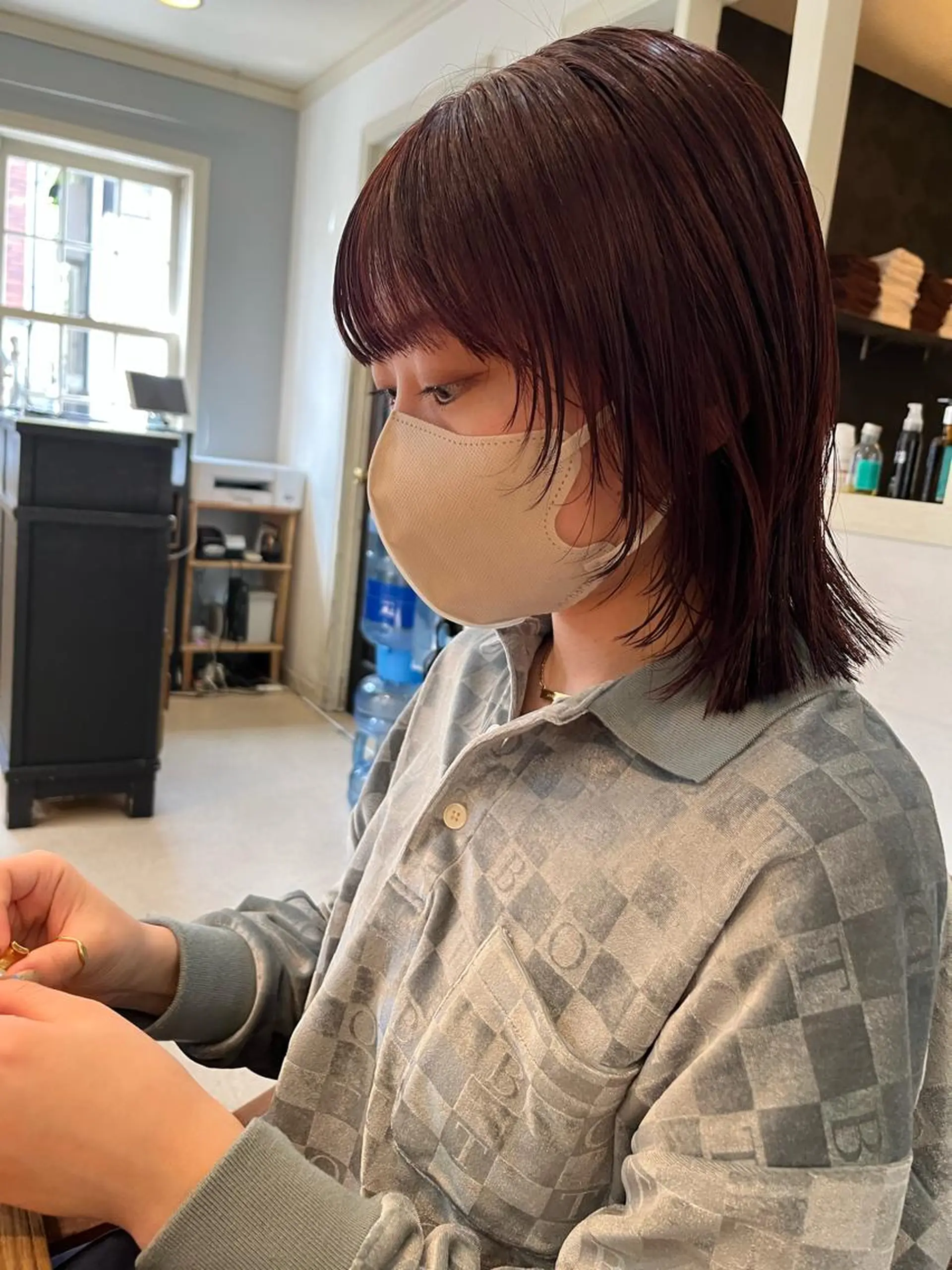 ミディアム カラー eri kinjoのヘアスタイル