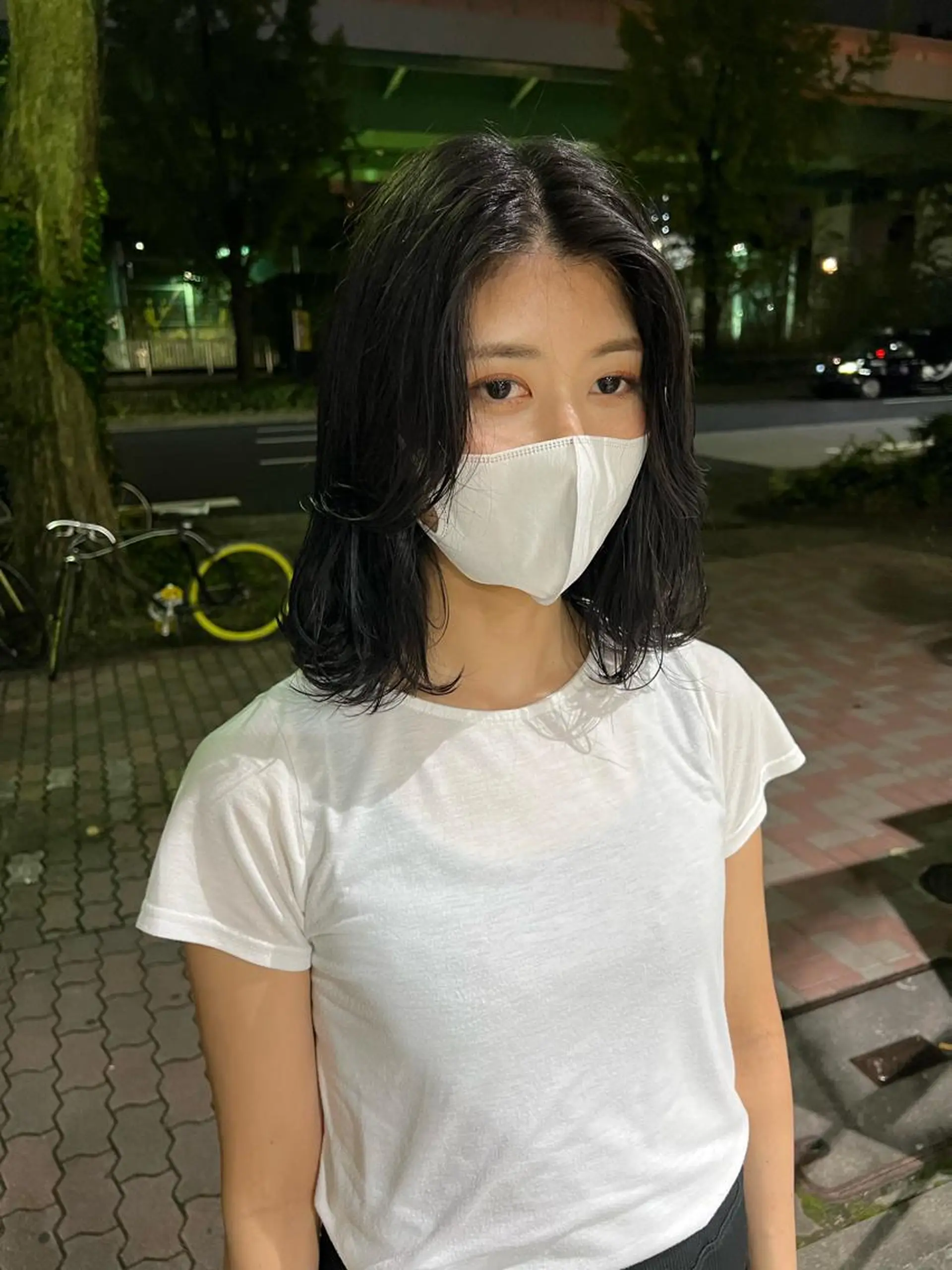 ミディアム カラー 舟橋耀/ブリーチカラ ー/レイヤーカットのヘアスタイル