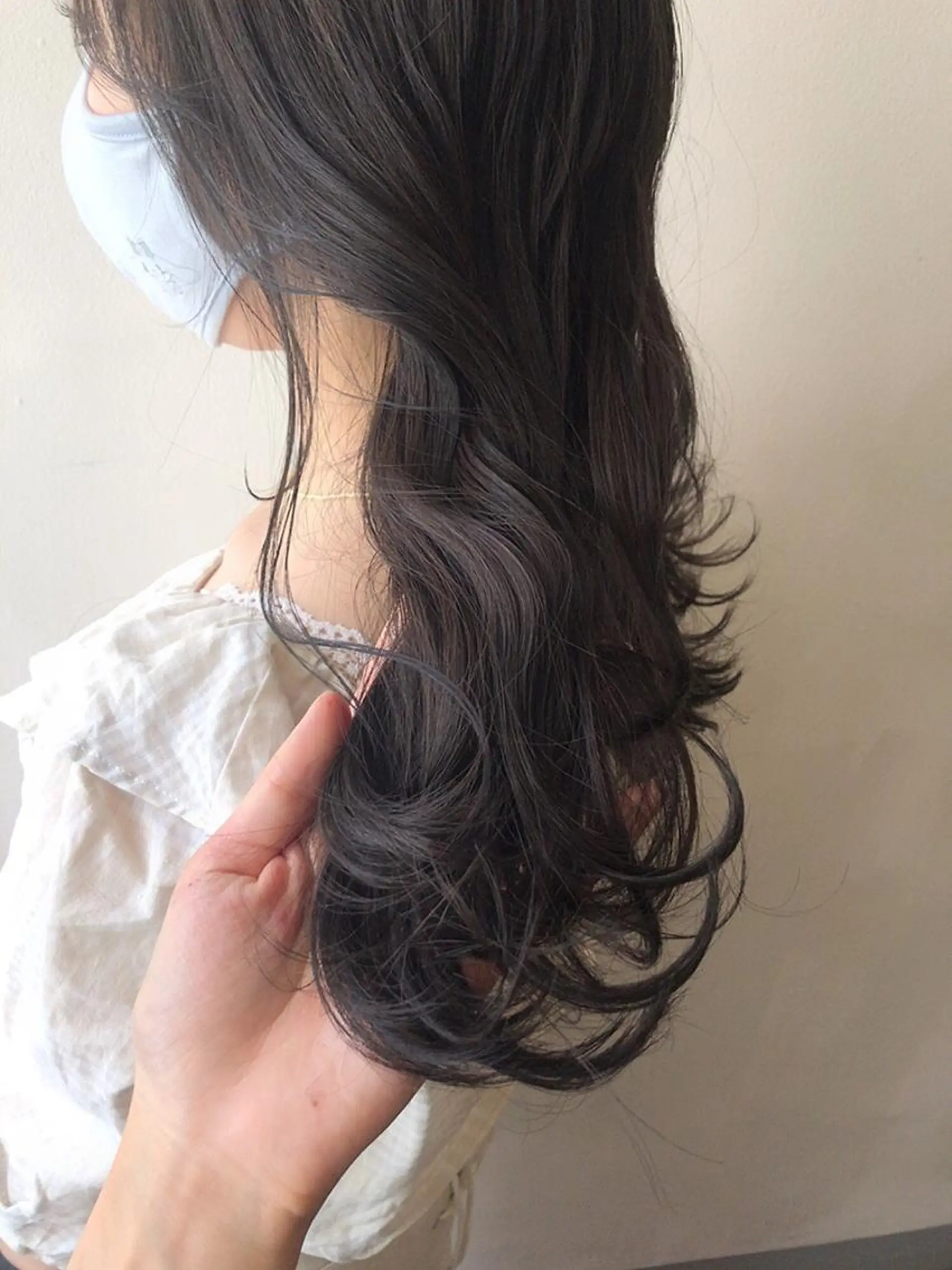 ロング ヘアカラー トリートメント ヘアセット ✨透明感ケアカラー✨ 長野ゆきなのヘアスタイル