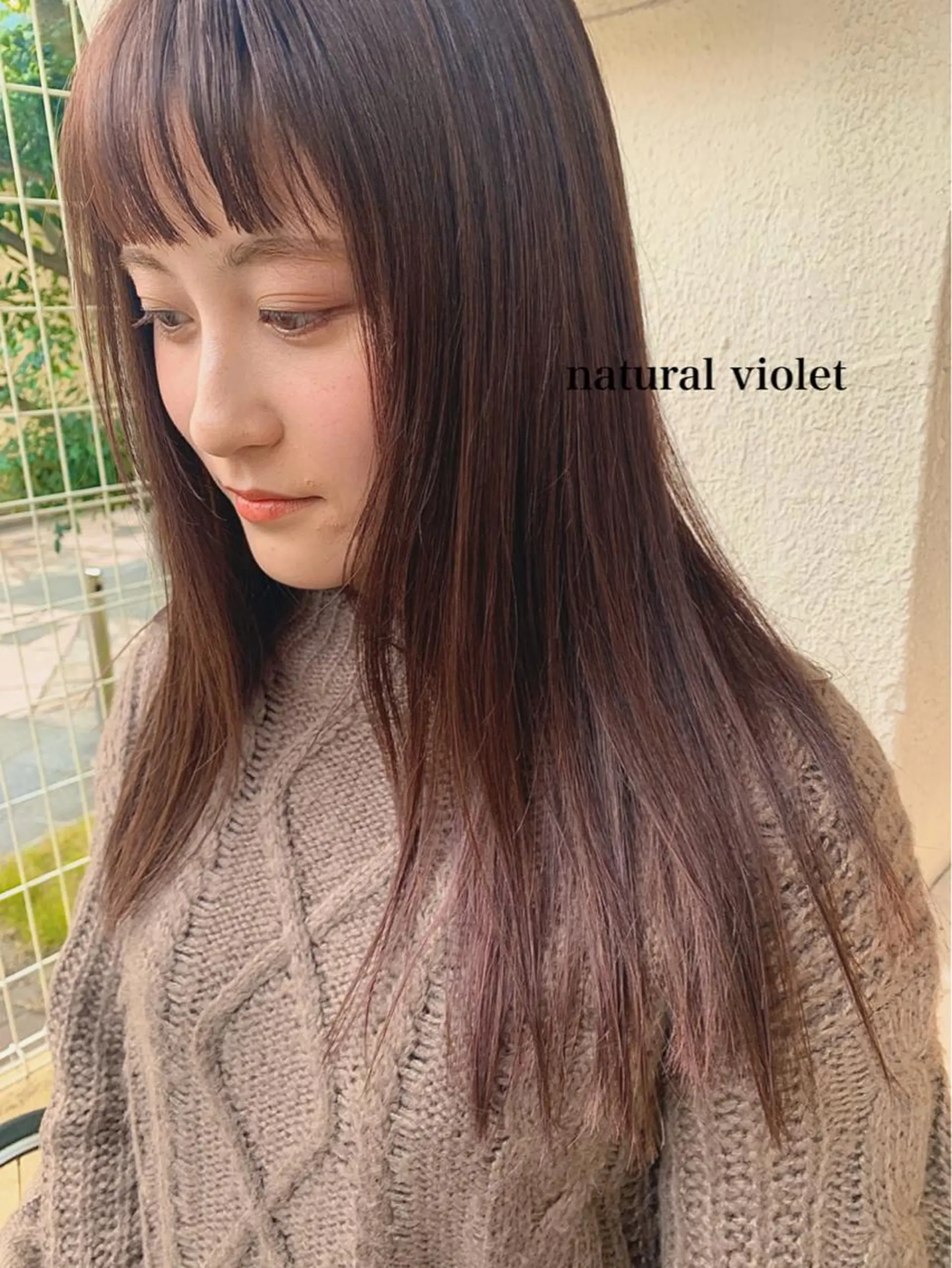 ロング カラー カット ヘアカラー トリートメント 透明感カラー👑 井上美乃里のヘアスタイル