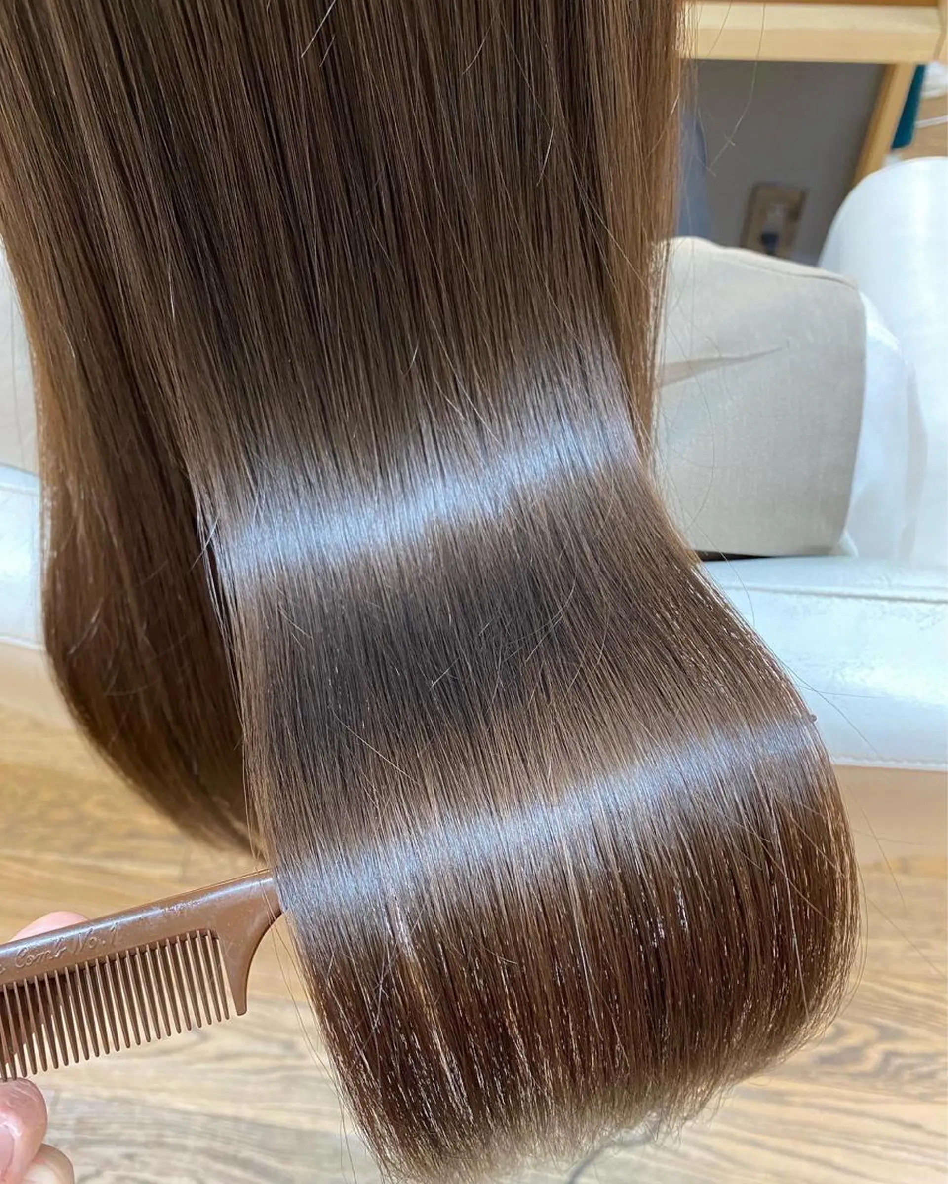 ロング カラー テクニカルディレクタ ー葛西凌大のヘアスタイル