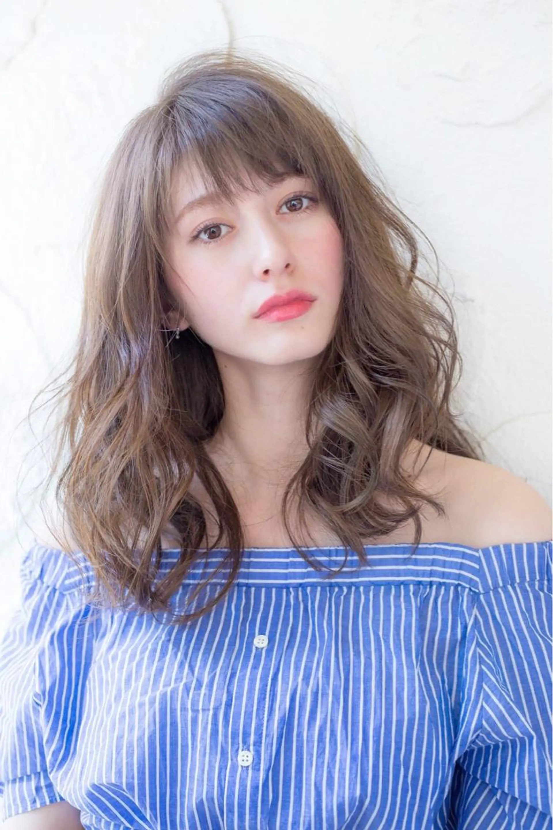 セミロング カラー 透明感カラー 縮毛矯正/髪質改善 表参道/千田大地のヘアスタイル