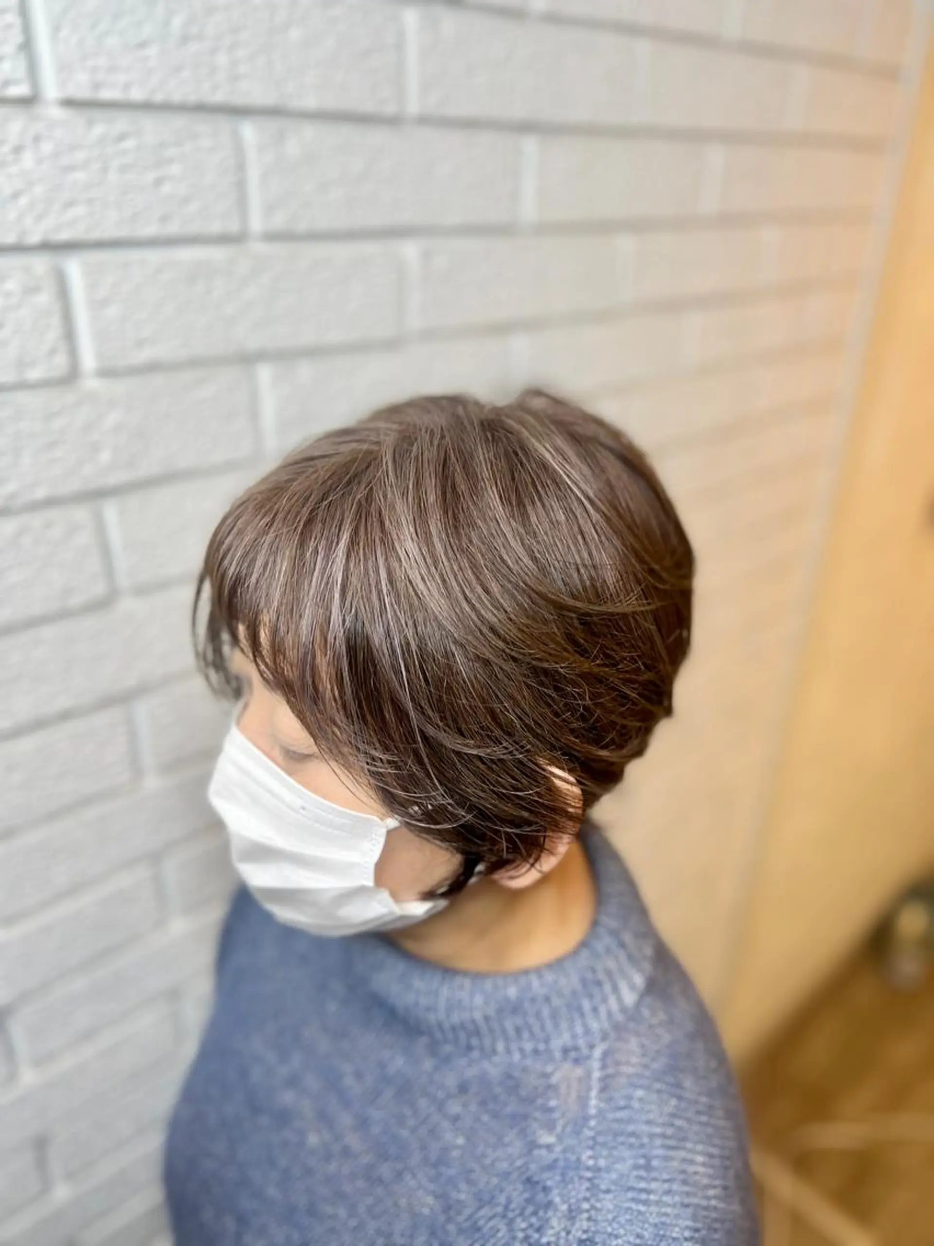 ショート カラー ショートボブ ブリーチ ケアブリーチ 透明感カラー グレージュ 髪質改善✨艶カラー MASAYAのヘアスタイル