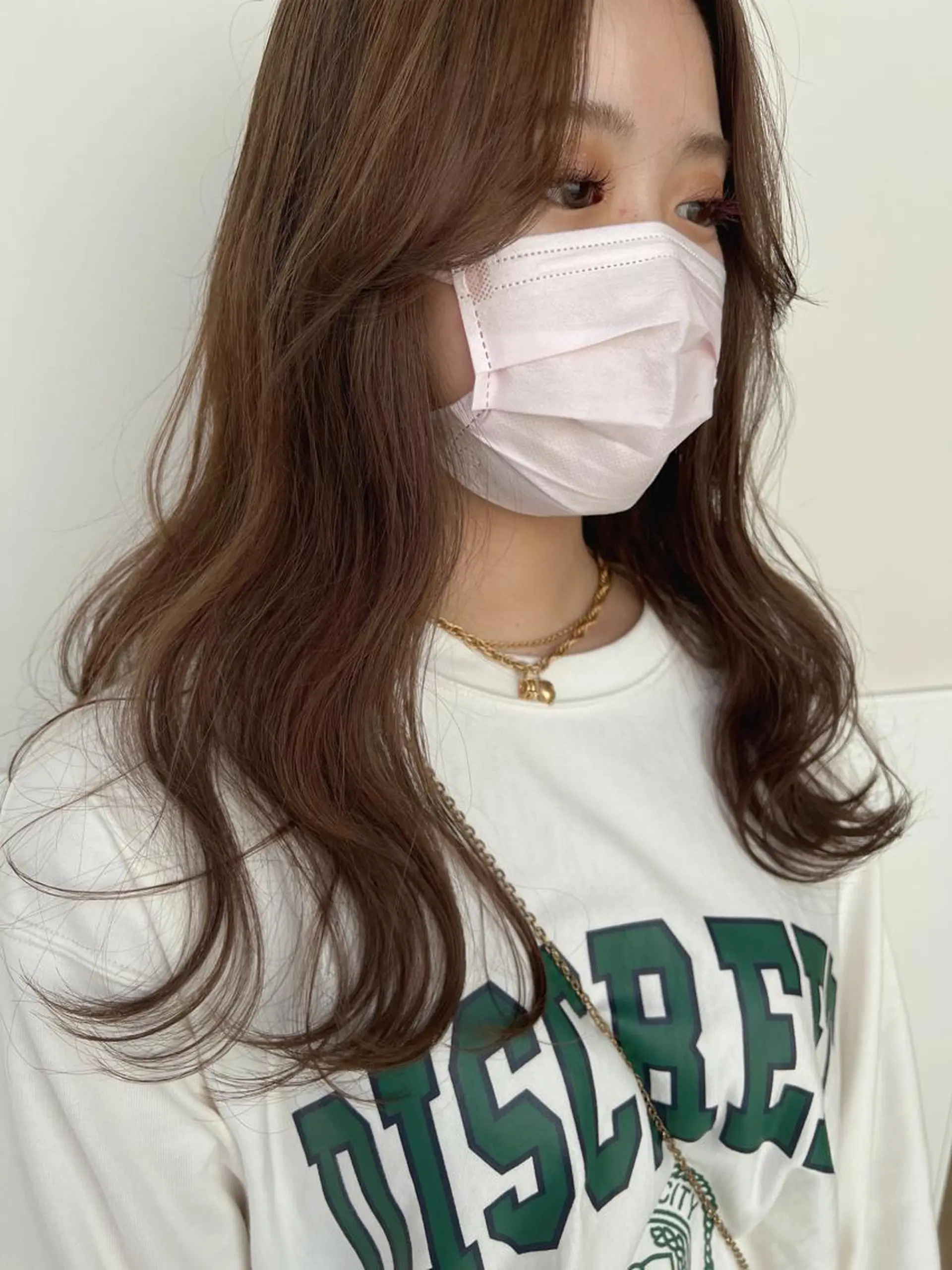 ロング カラー ブリーチ グレージュ ヘアカラー トリートメント 盛れるレイヤーカット 得意🌹井上美沙のヘアスタイル