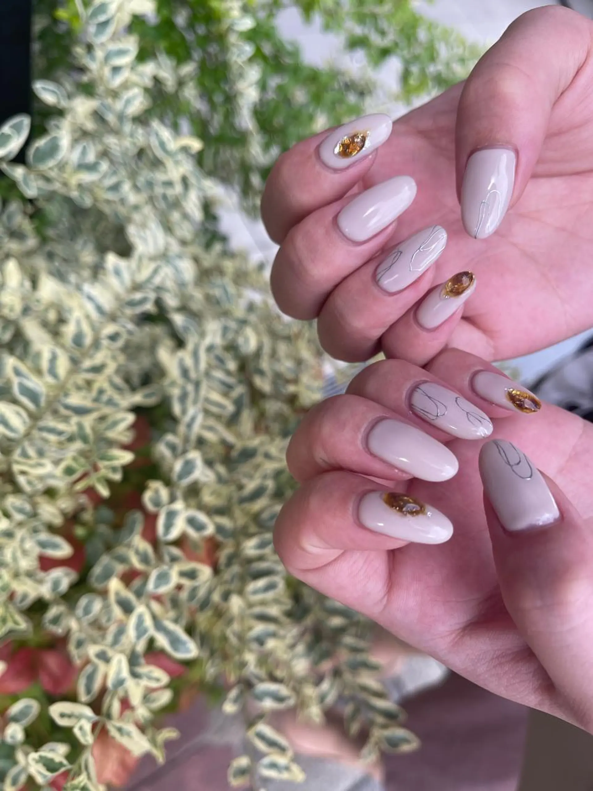 ネイル ハンドネイル Crescent Eye  Yukiのネイルデザイン