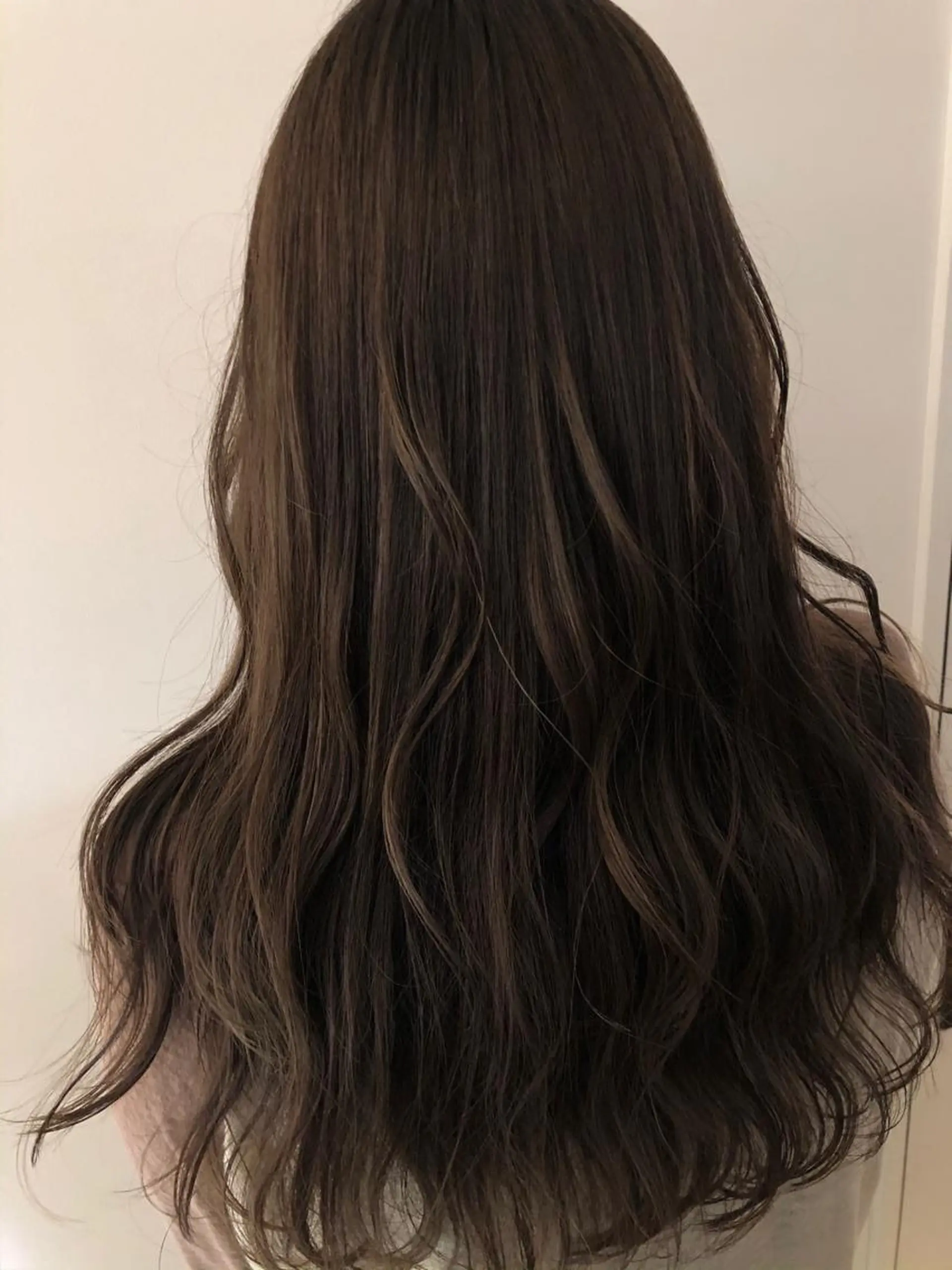 ロング カラー ヘーゼル ハイライトカラー ハイライト レイヤーカット 韓国hair ·͜· watanabeのヘアスタイル