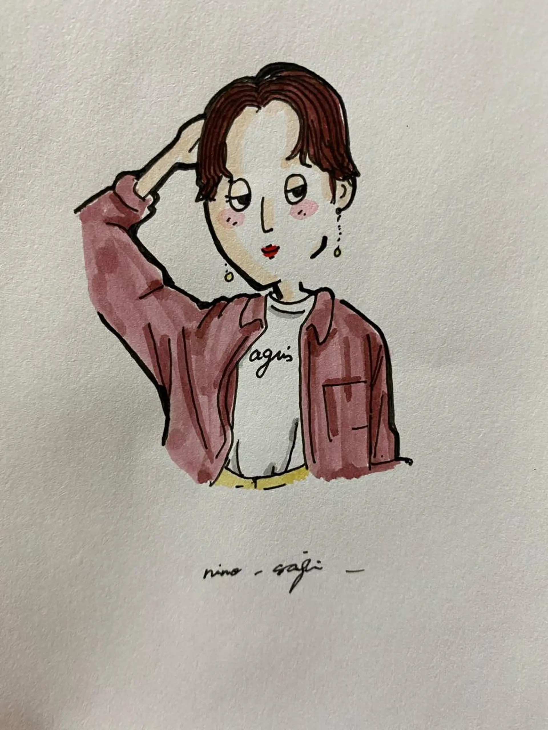 ショート カラー 佐治 梨乃のヘアスタイル