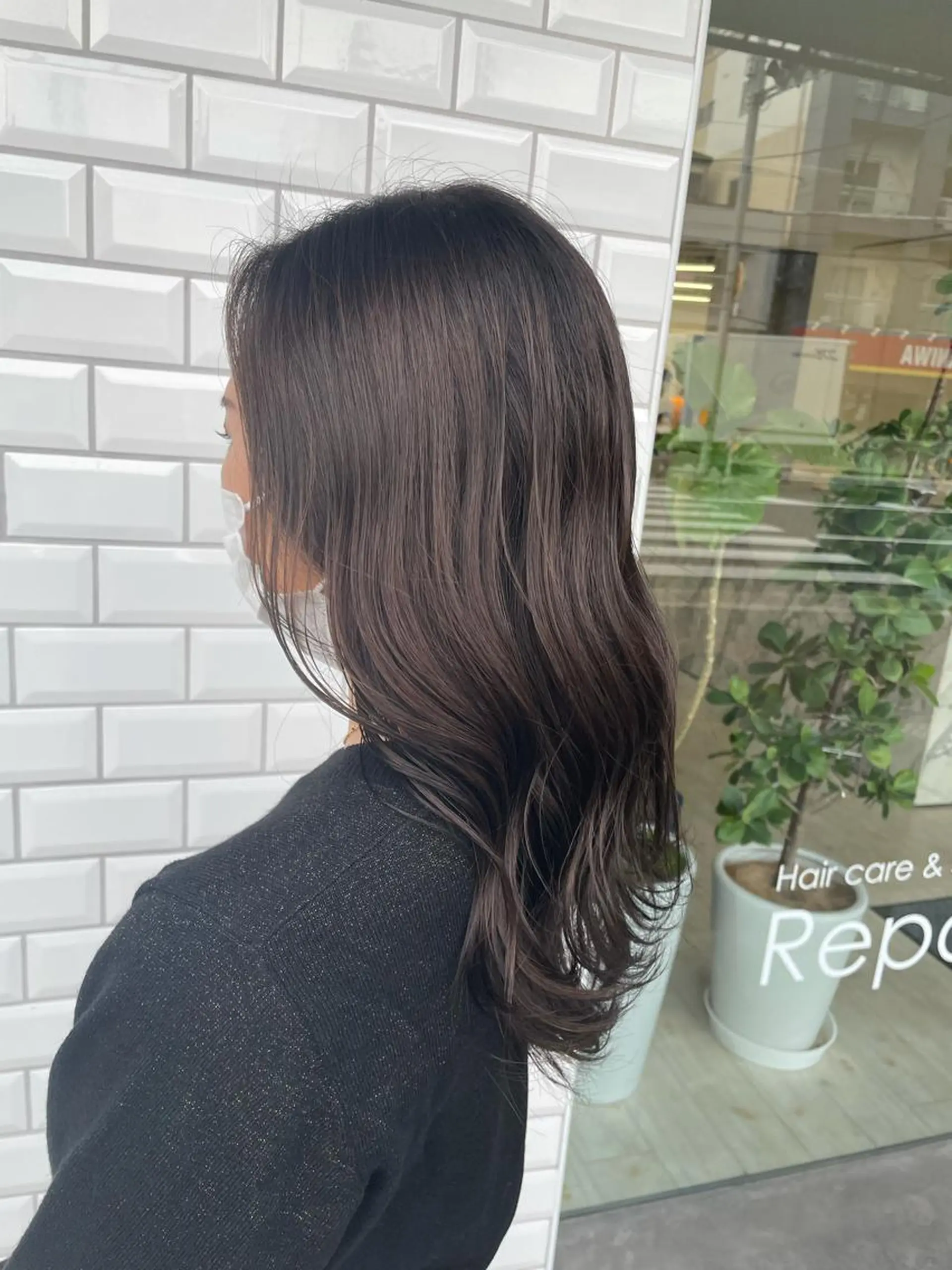 セミロング 心斎橋/海外レイヤー 募集中三好玲奈のヘアスタイル