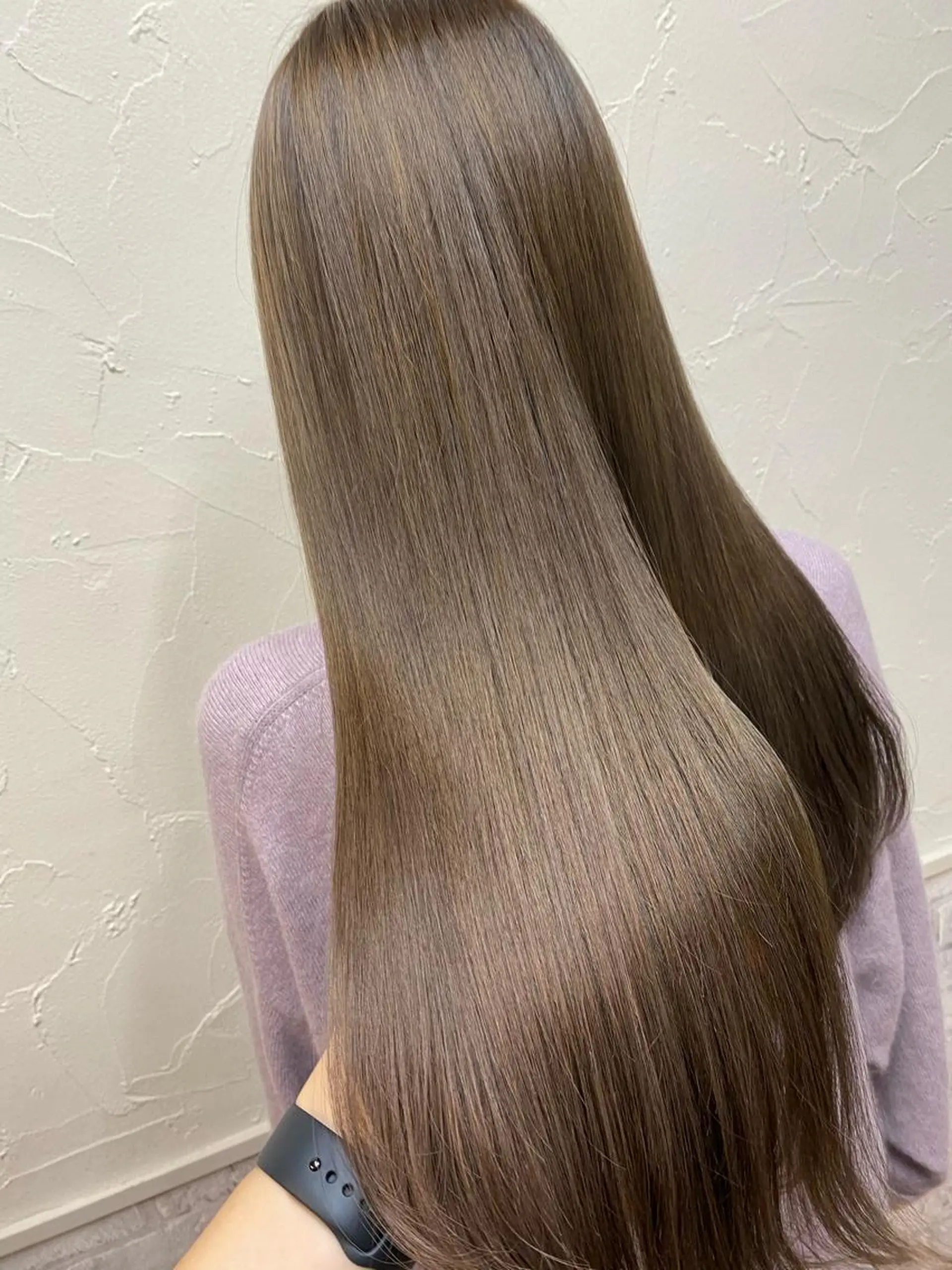 ロング カラー 学生 ロング トリートメント カット ヘアカラー トリートメント 髪質改善/レイヤー ストウシンゴのヘアスタイル