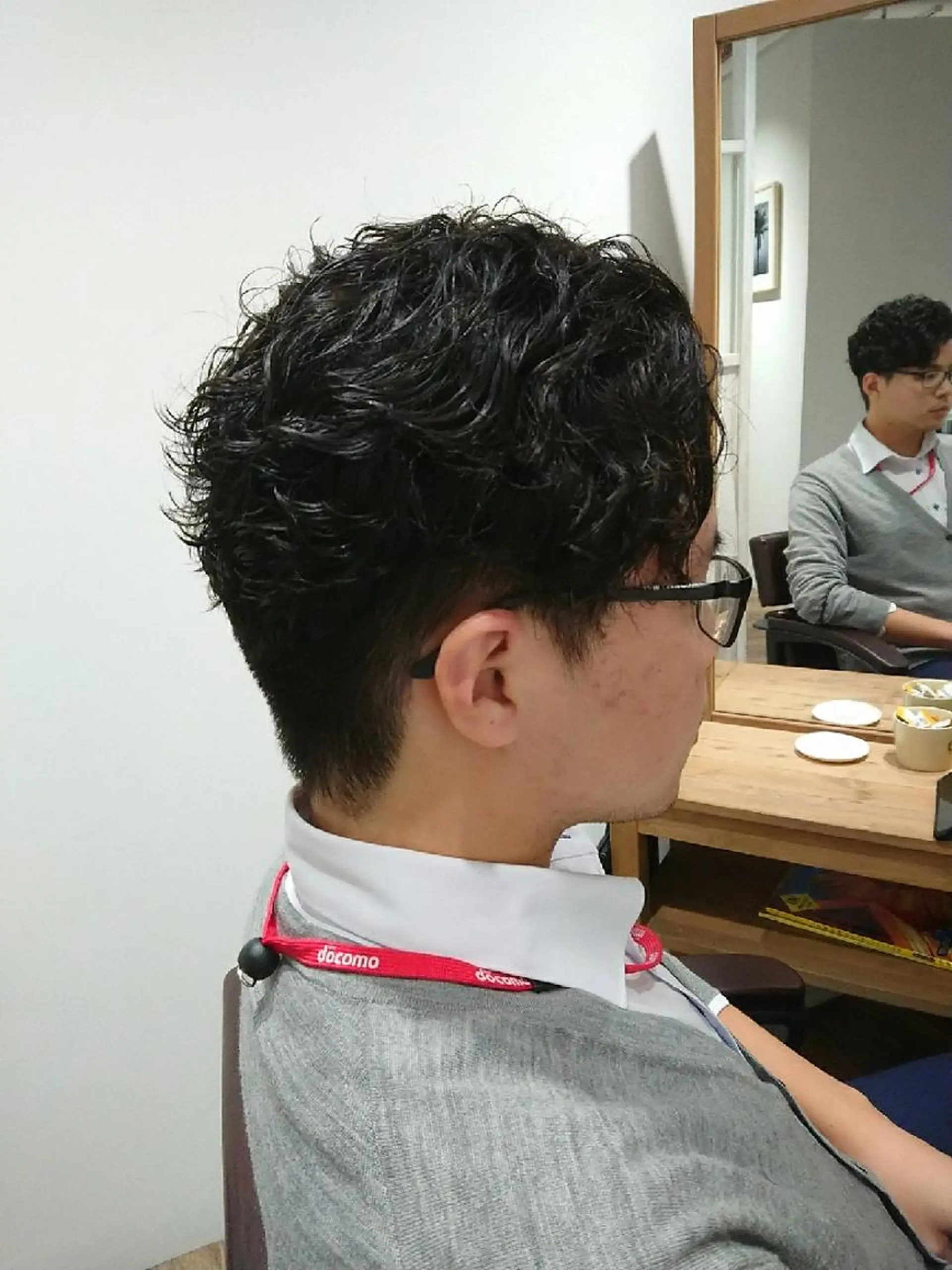 メンズ カット パーマ ハイライト⭐️上野 高広のヘアスタイル