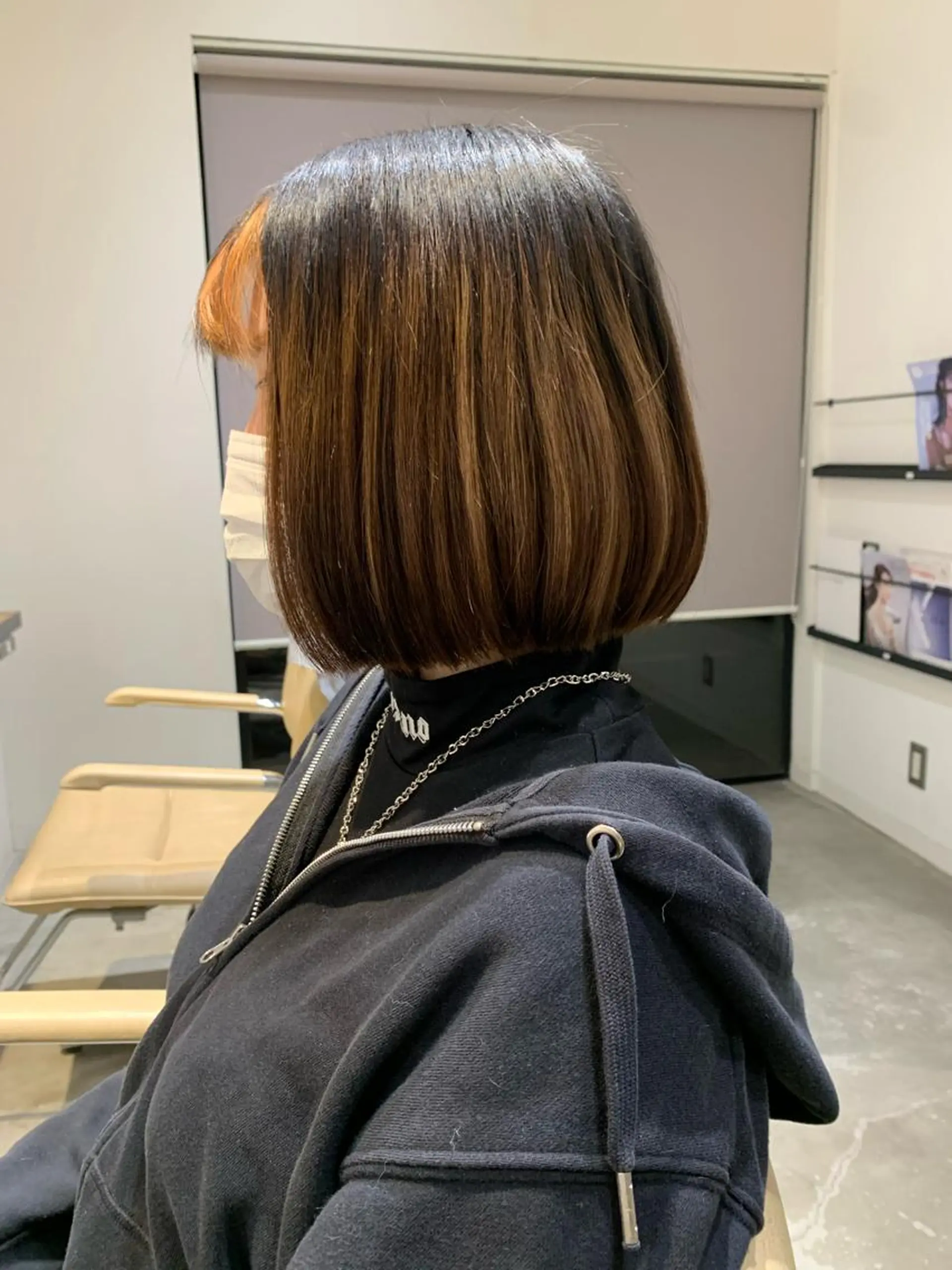 ミディアム 切りっぱなしボブ ボブ BEAUTY HAIR SALON OPERA所属・水戸/似合わせカット /Rukaのヘアスタイル