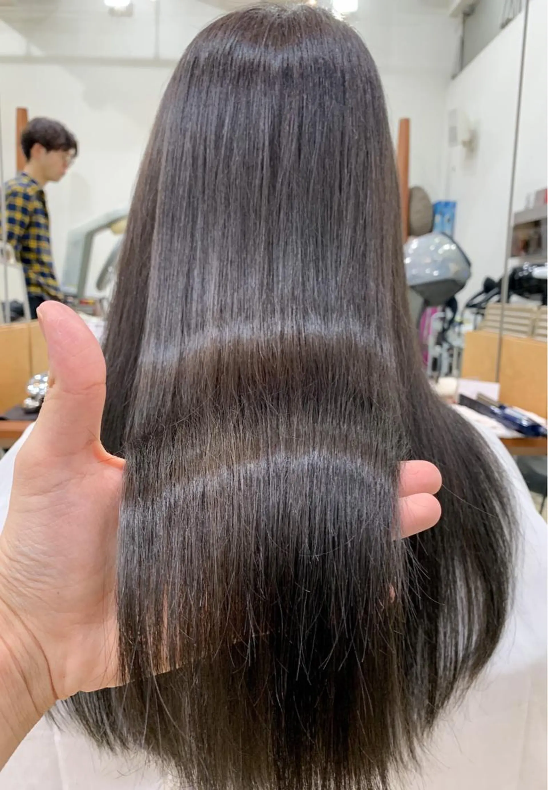 ロング パーマ 縮毛矯正/髪質改善 /韓国風　山川春輝のヘアスタイル