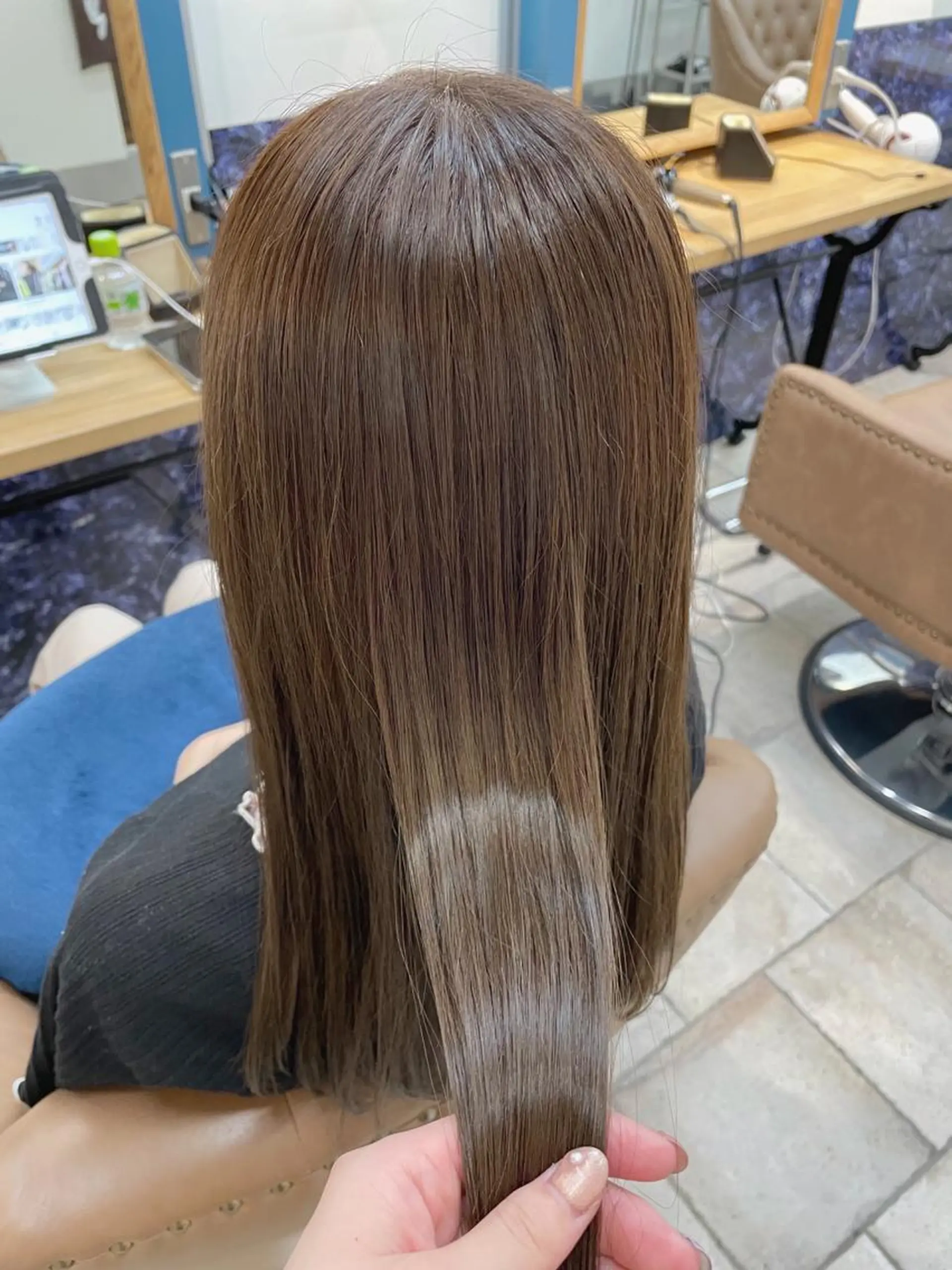 ロング カラー アッシュ 透明感カラー カット トリートメント 🍒透明感カラー/ 艶カラー/さくら🍒のヘアスタイル