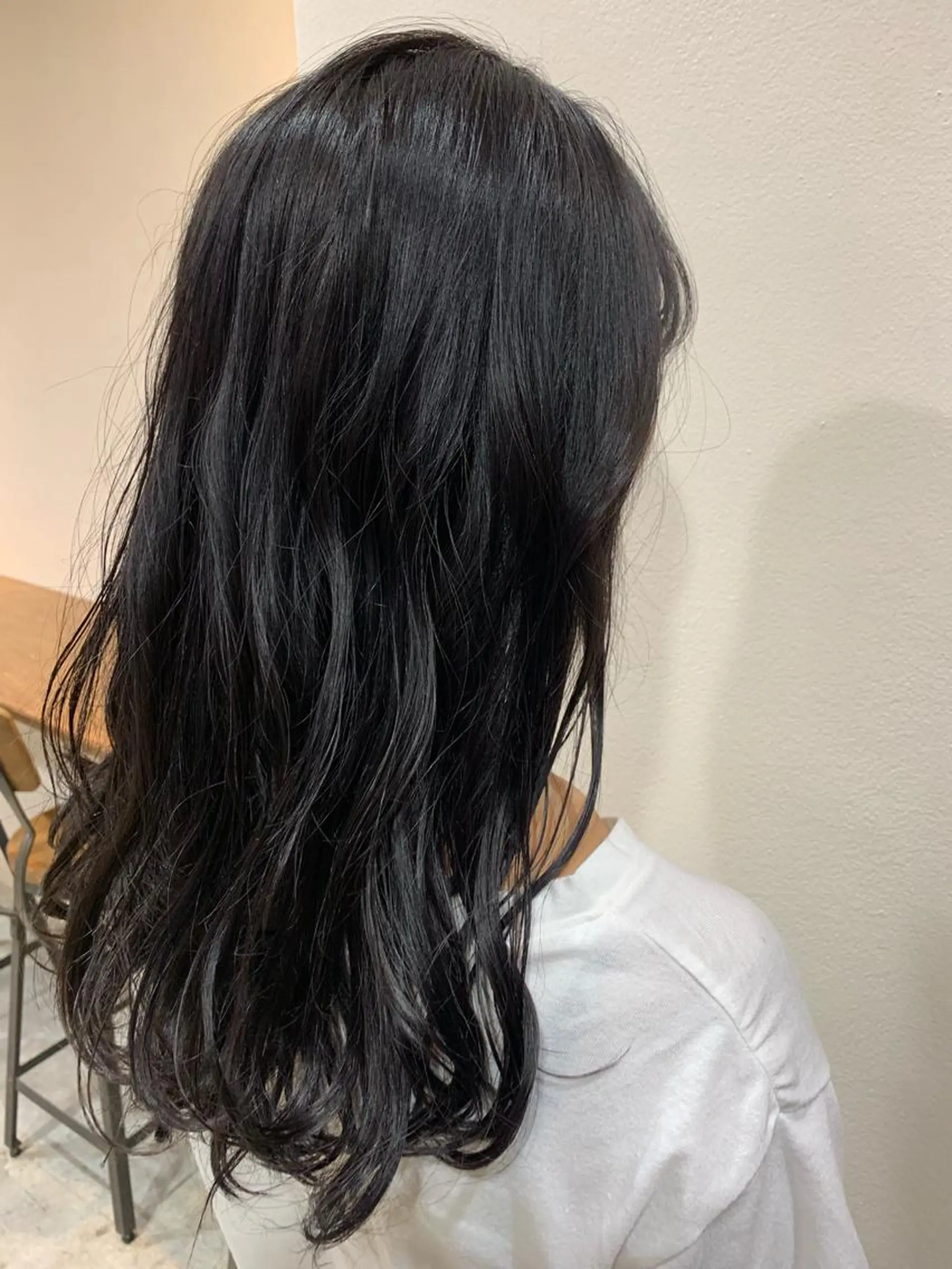 ロング カラー ダークグレー ダークグレージュ グレージュ カット ヘアカラー トリートメント 山崎 澪 レイヤーカット/大宮のヘアスタイル