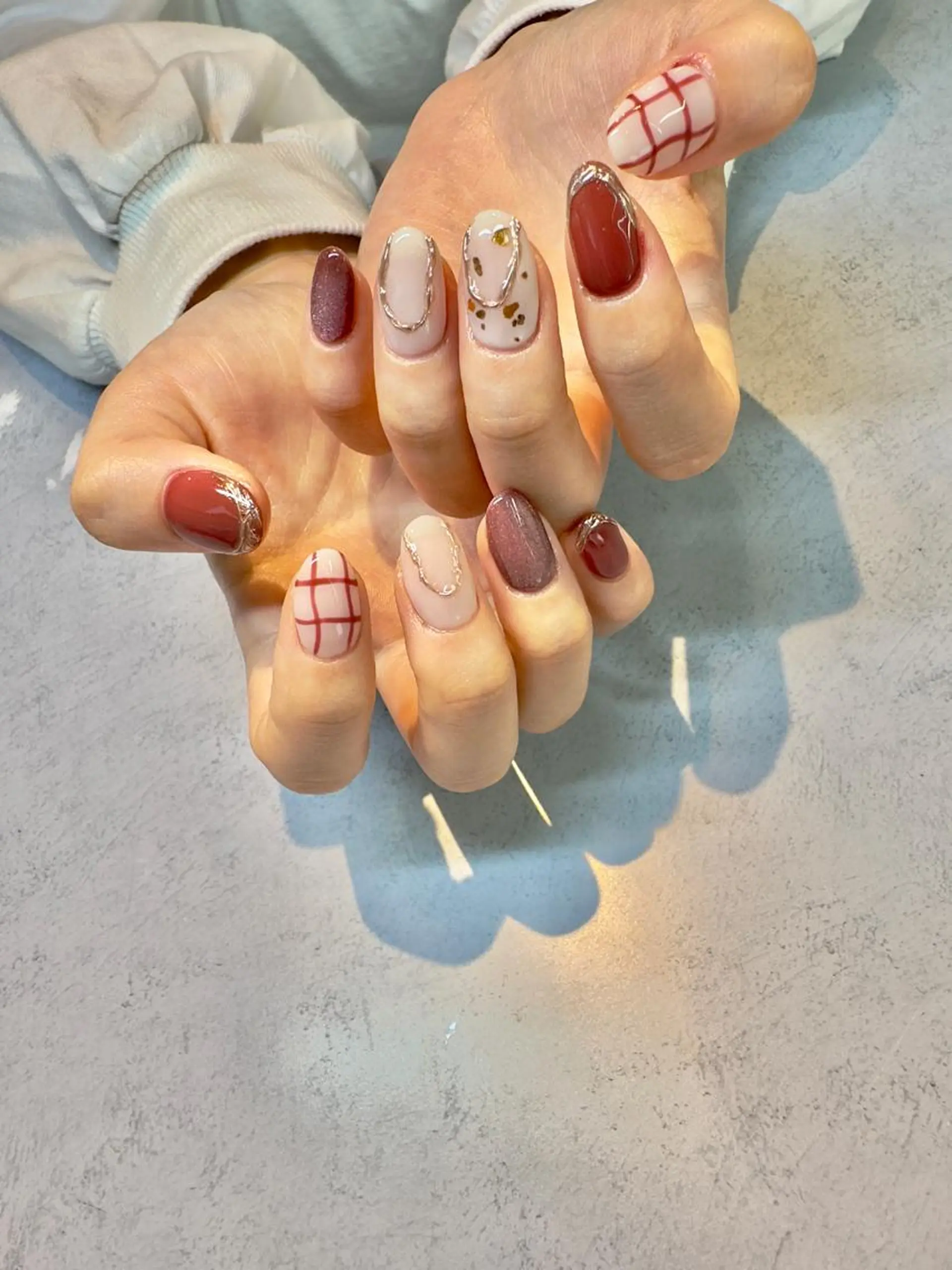 ネイル マグネットネイル ミラーネイル 持ち込み ニュアンスネイル ワンカラーネイル ハンドネイル Baden Nail ﾊﾞ-ﾃﾞﾝ ﾈｲﾙのネイルデザイン