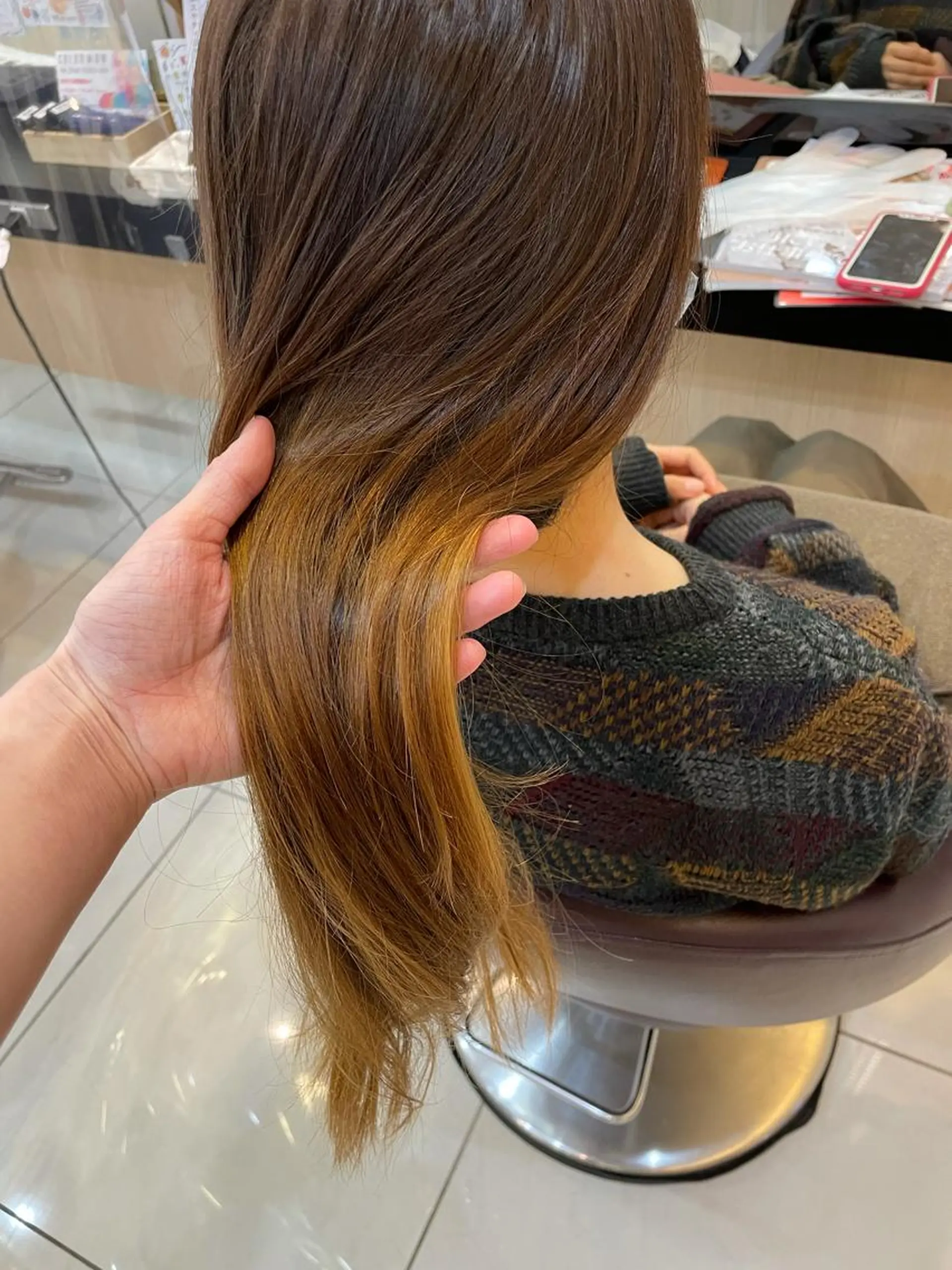 ロング カラー ヘアアレンジ リリー /Men's/パーマのヘアスタイル