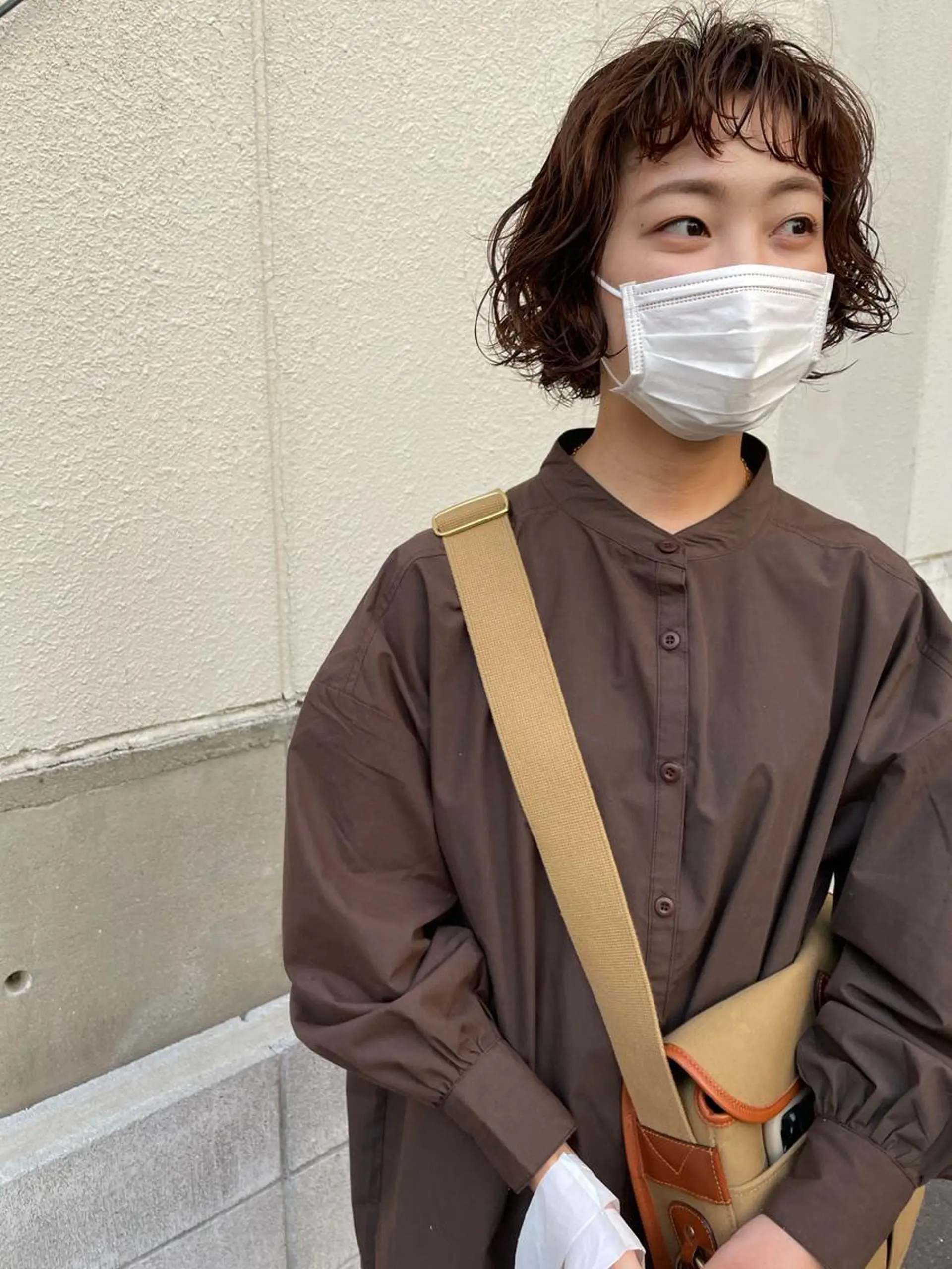 ミディアム カット パーマ トリートメント さの あやねのヘアスタイル