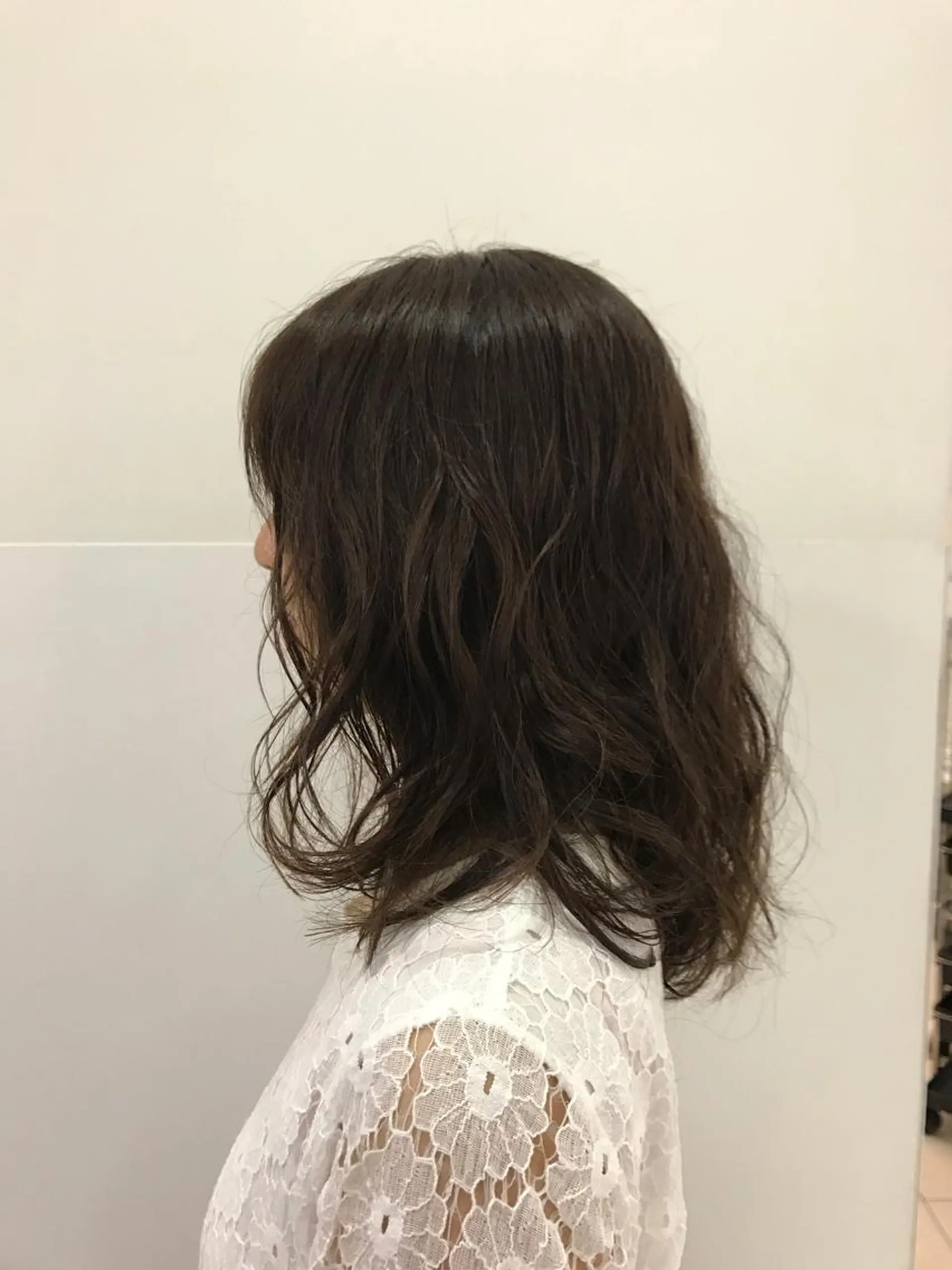 セミロング パーマ 大石 さやかのヘアスタイル
