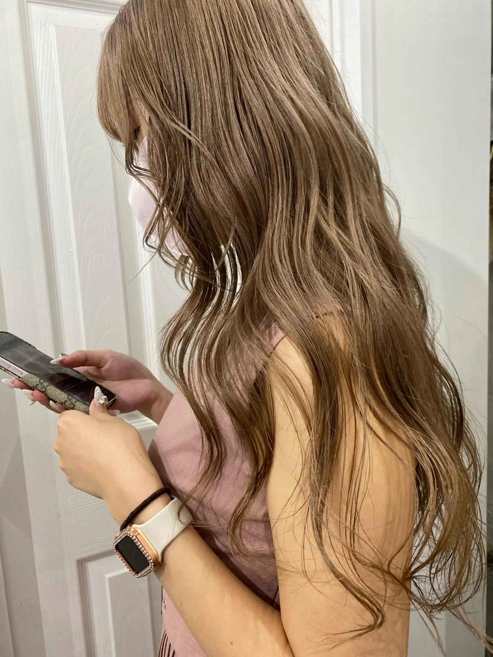 ロング ヘアカラー トリートメント ヘッドスパ ヘアセット kai .のヘアスタイル