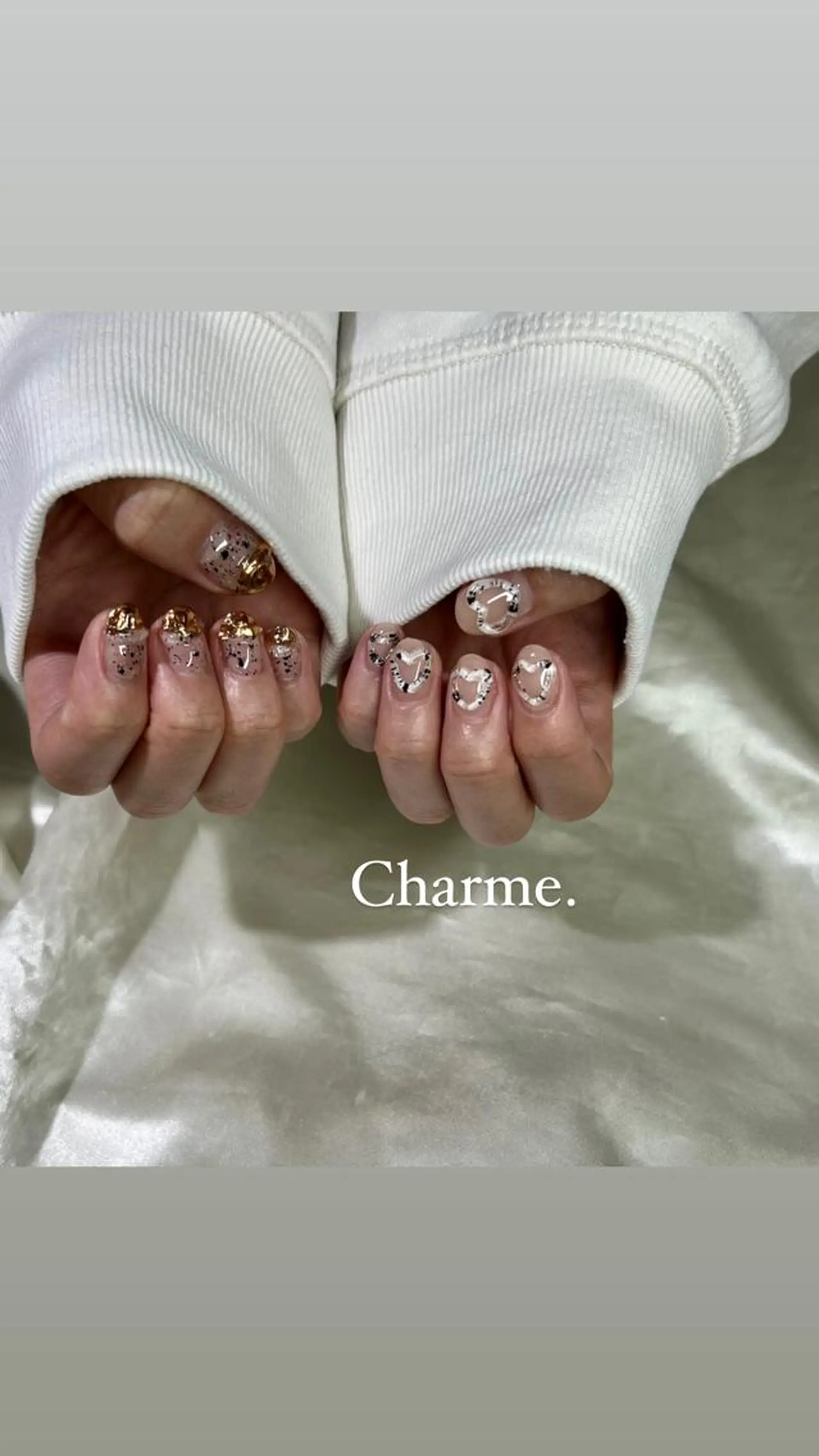 ネイル 持ち込み ニュアンスネイル Charme. NOBUKOのネイルデザイン