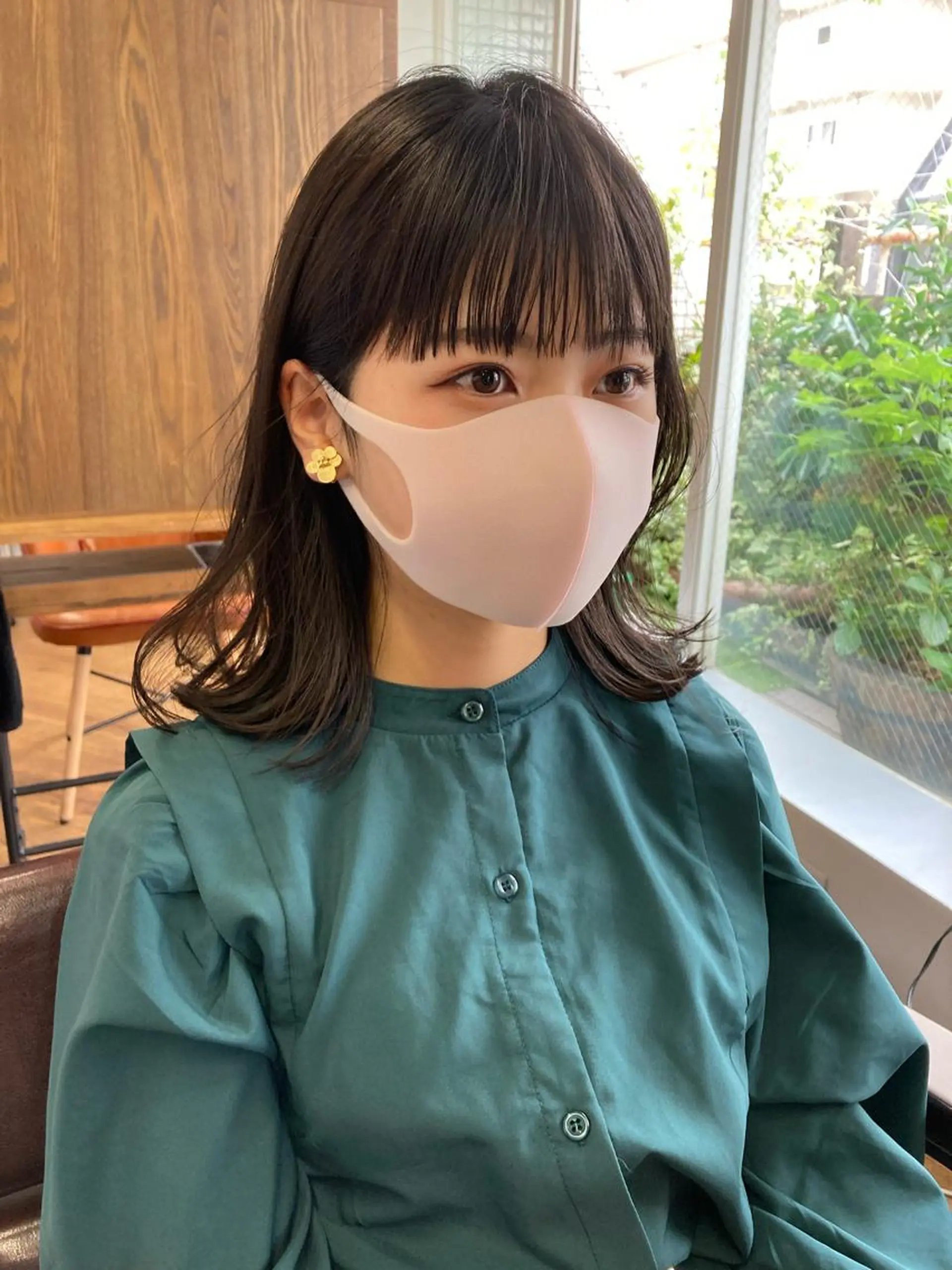 ミディアム カラー Hareru 豊田 修廣のヘアスタイル