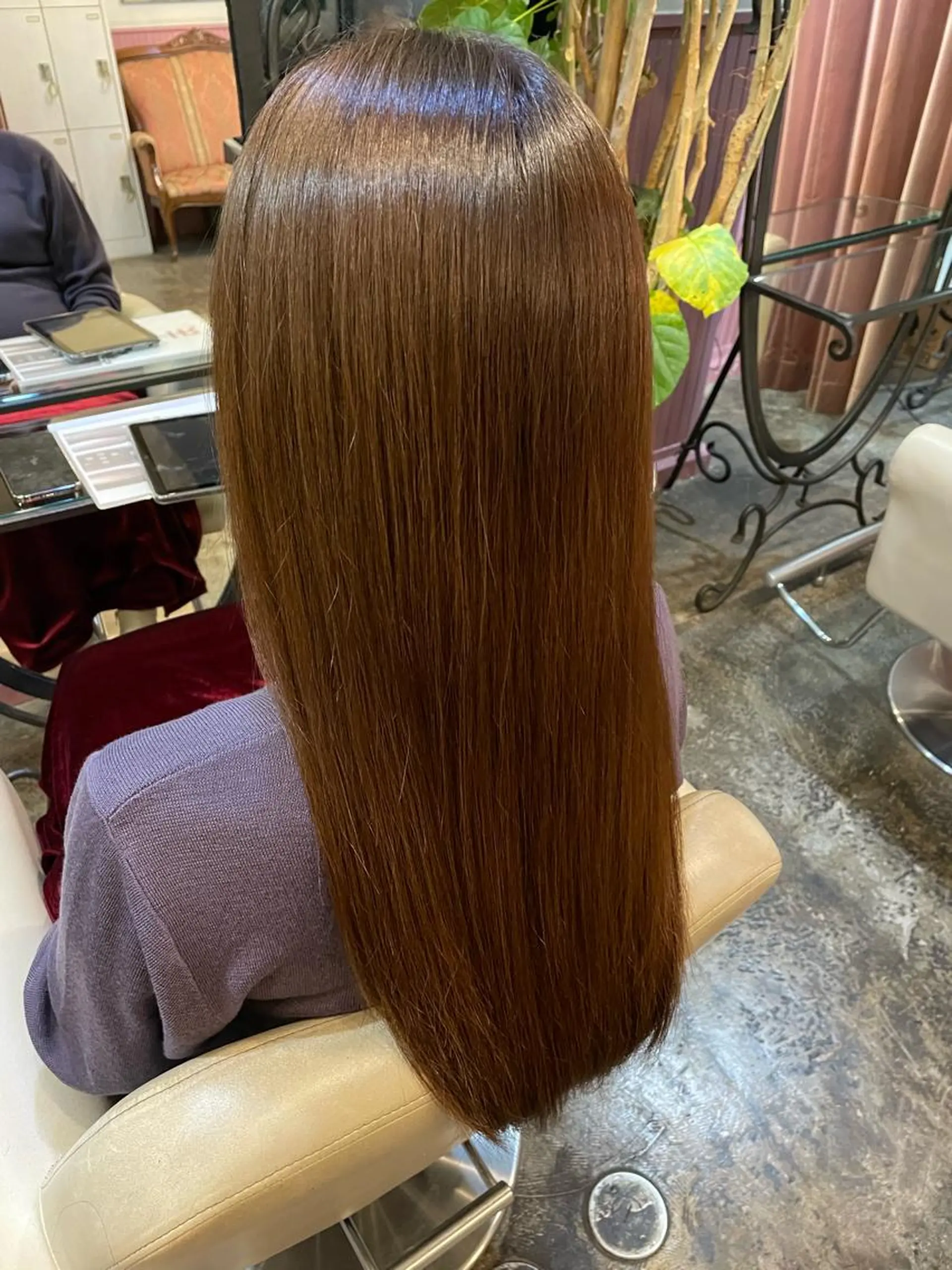 セミロング カラー パーマ ヘアアレンジ メンズ ヘアカラー トリートメント ヘアセット 表参道Lise おおいしおりのヘアスタイル