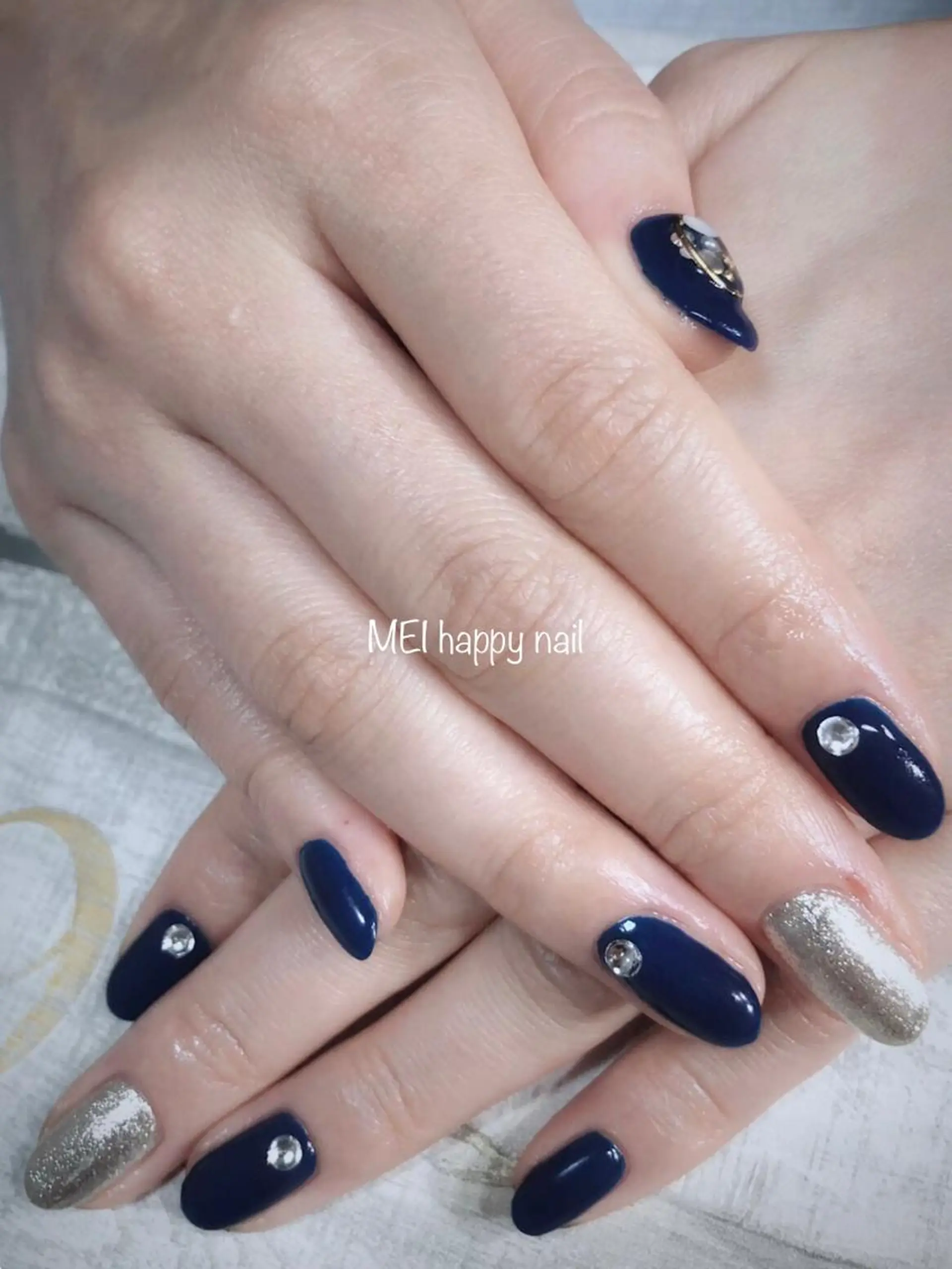 ネイル ハンドケア 北浦和 自爪育成ケアのネイルデザイン