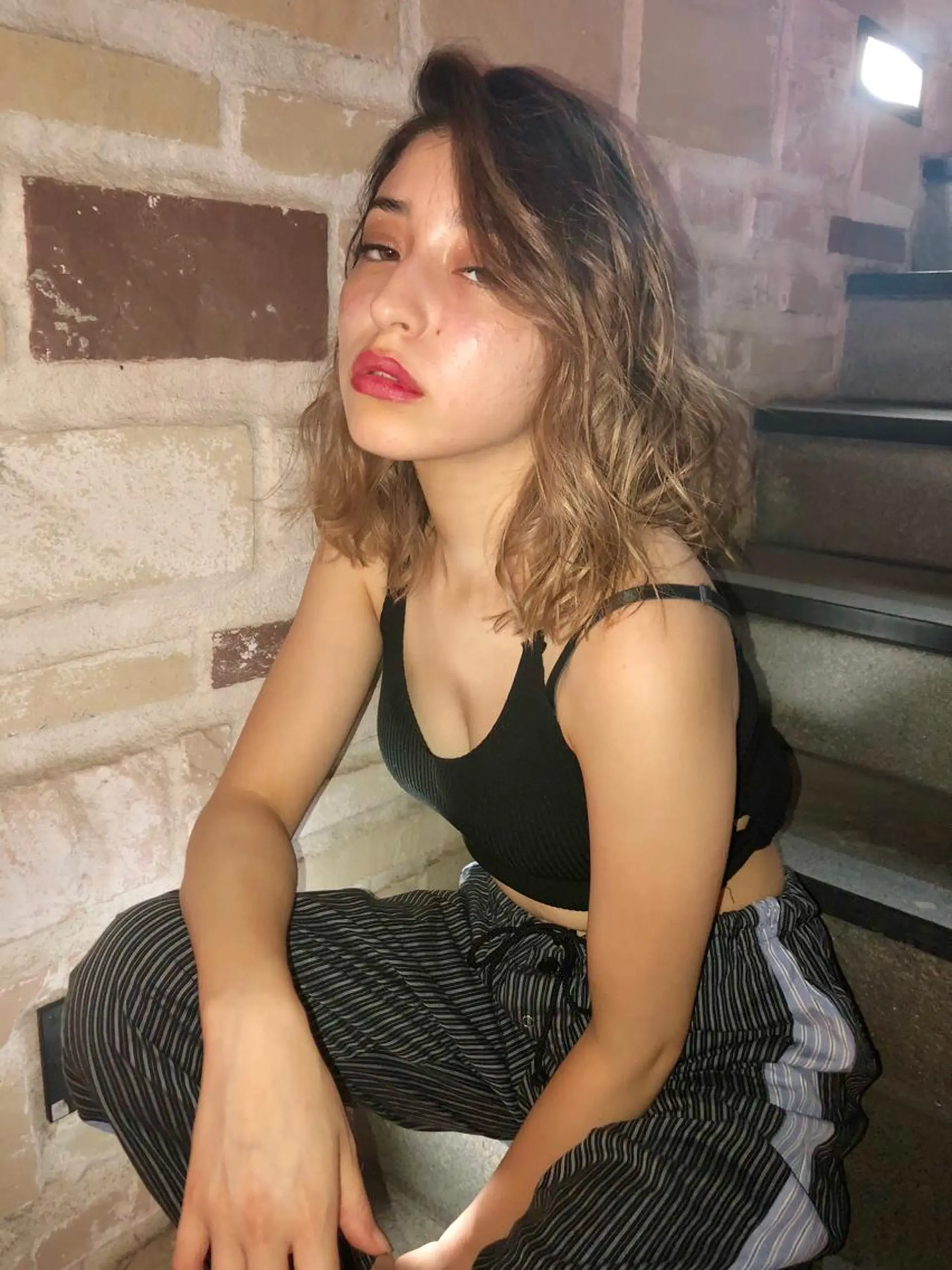 ミディアム 韓国／ハッシュカット ／透明感カラー／金野のヘアスタイル